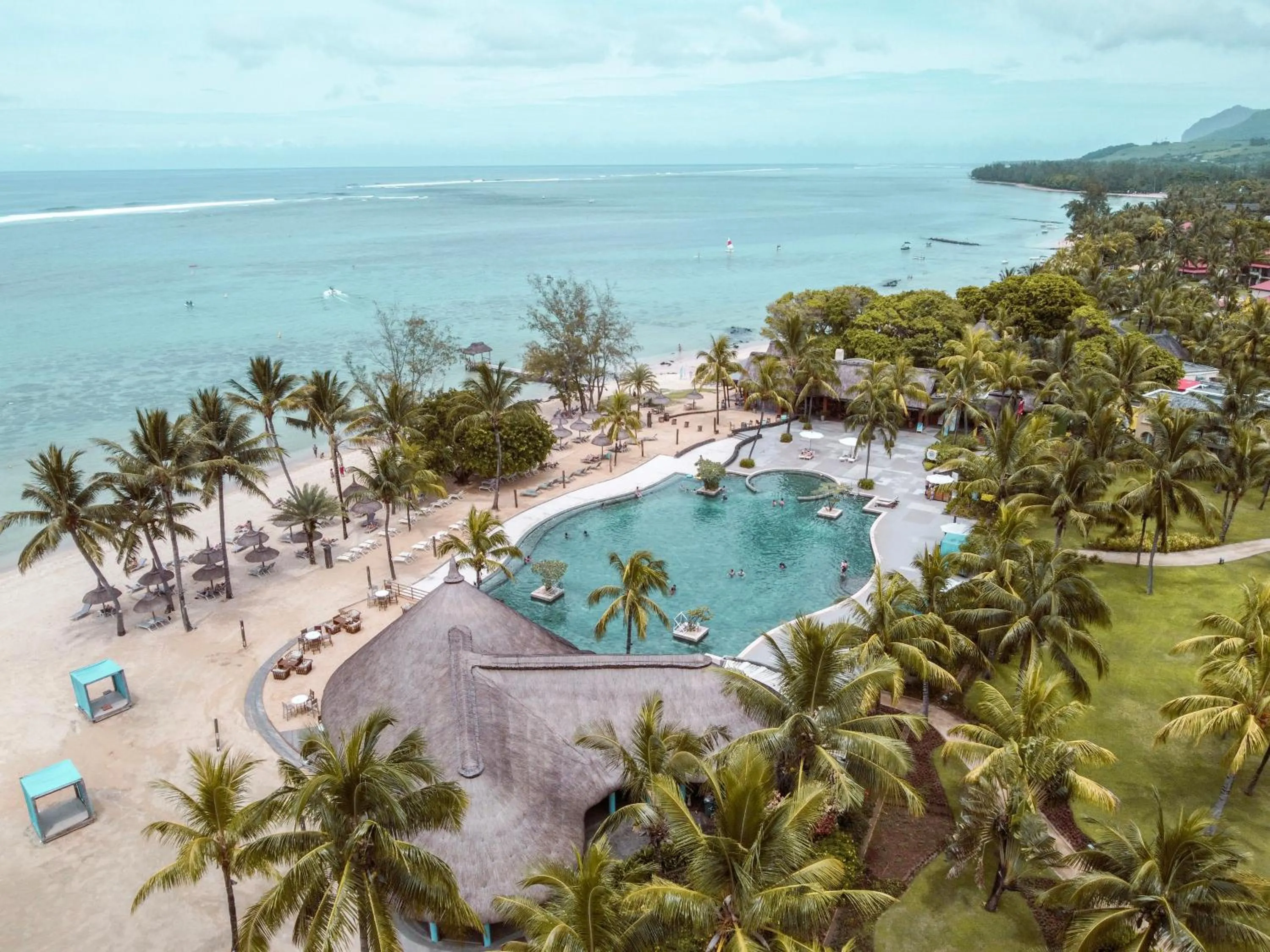 Bird's eye view in Outrigger Mauritius Beach Resort