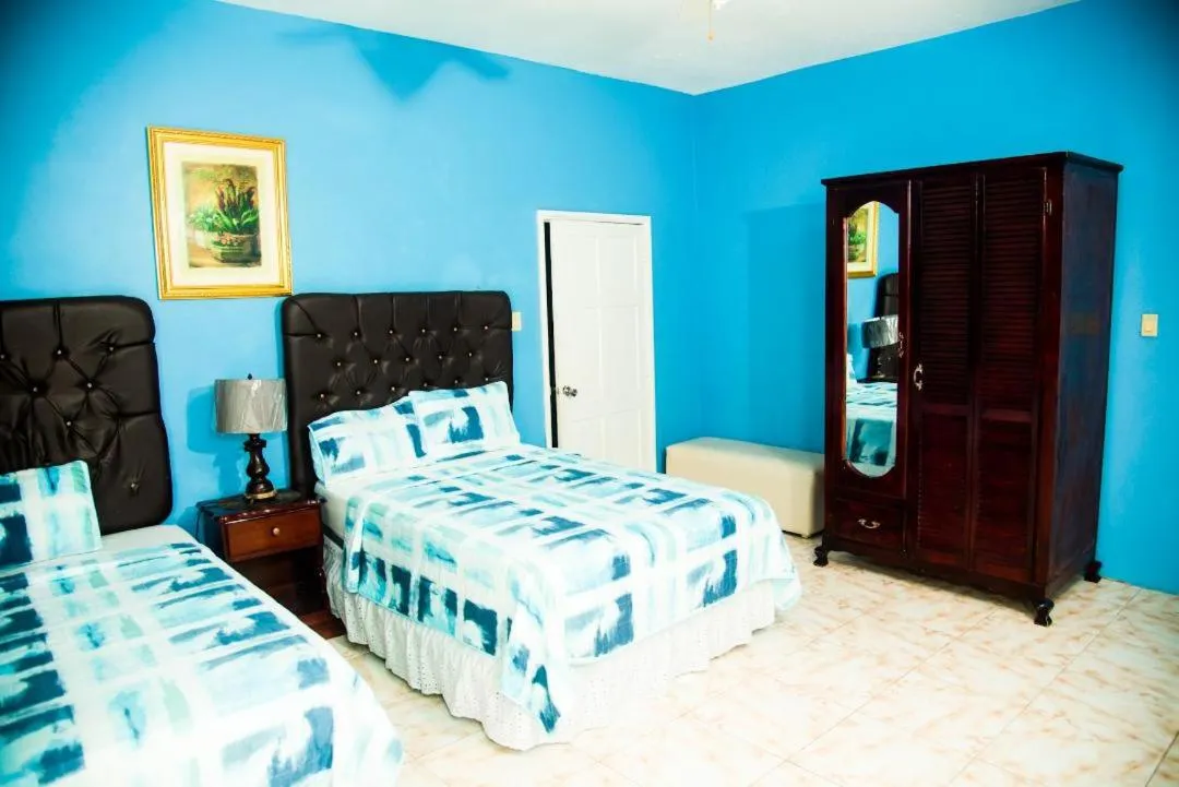 Bed in Dela de-Rose Guest House Negril Jamaica