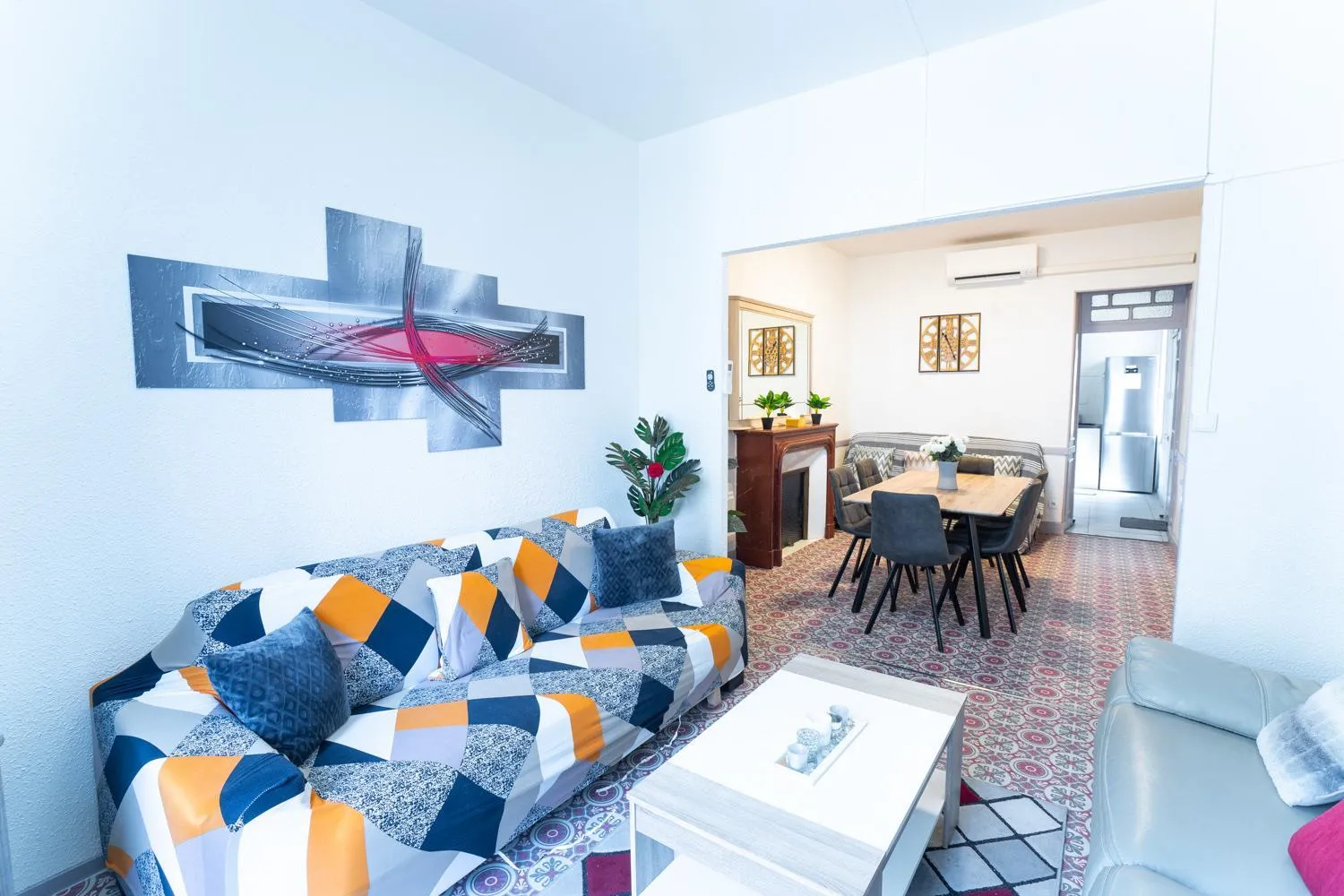 Living room in Appartement Les Halles , Climatisation, Terrasse, Garage