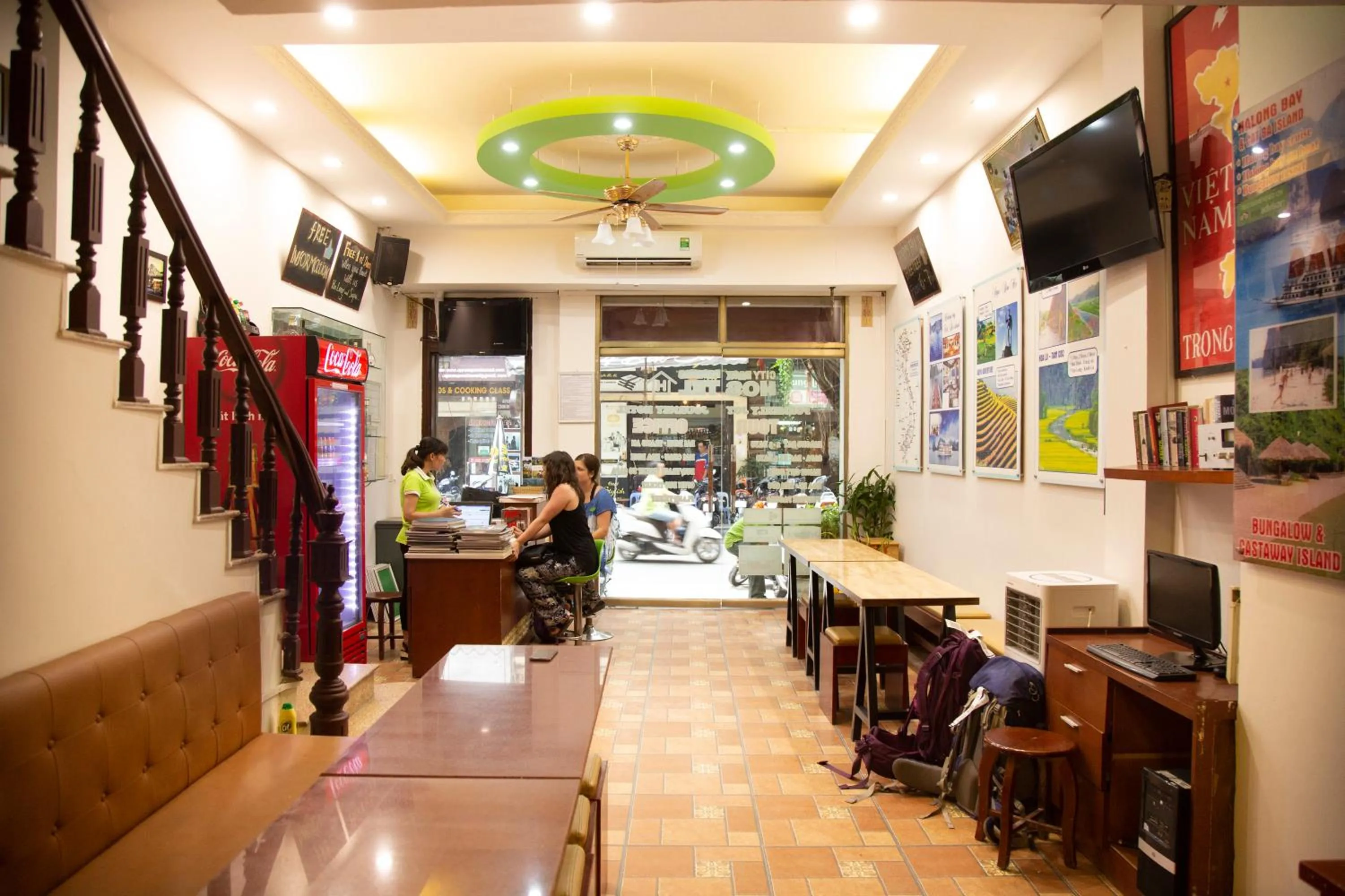 Lobby or reception in Hanoi City Backpackers Hostel