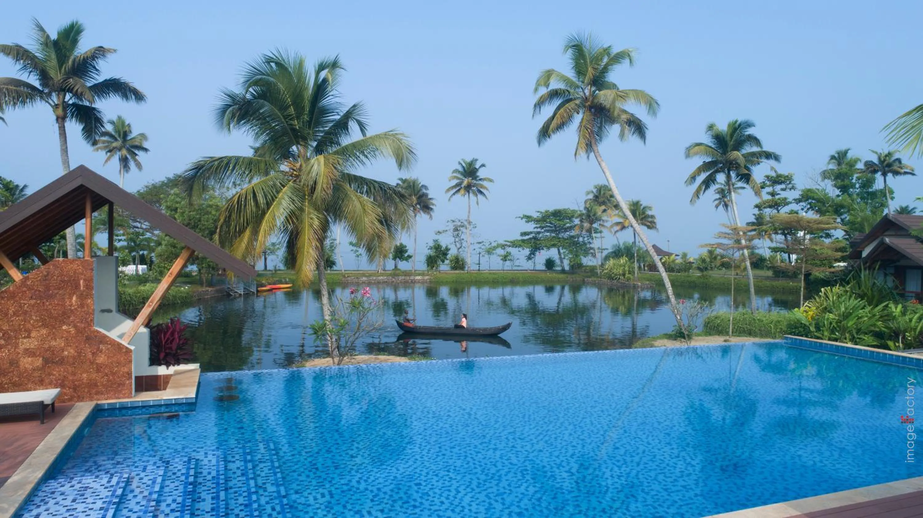 Natural landscape in Gokulam Grand Resort & Spa, Kumarakom