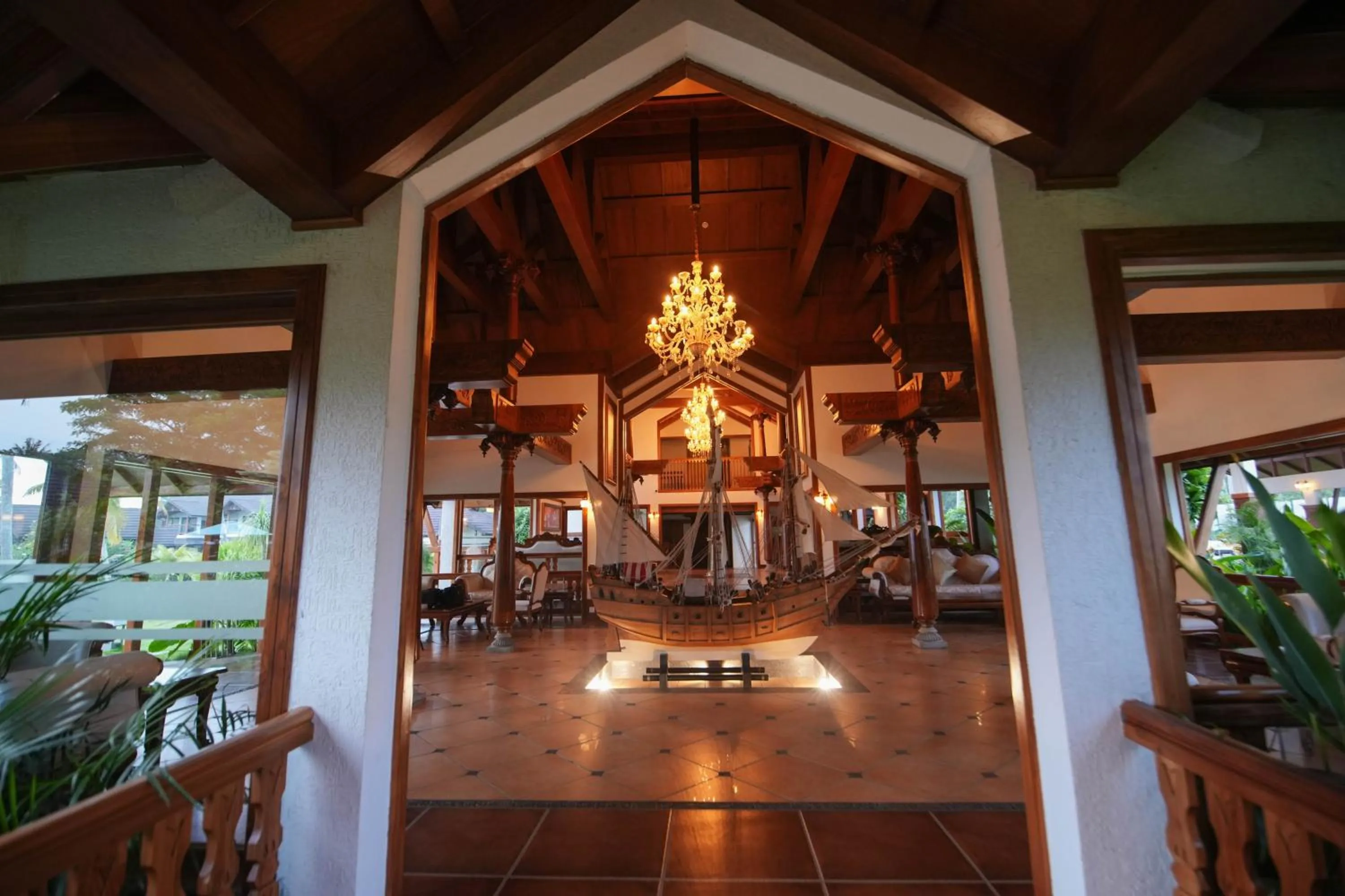 Lobby or reception in Gokulam Grand Resort & Spa, Kumarakom