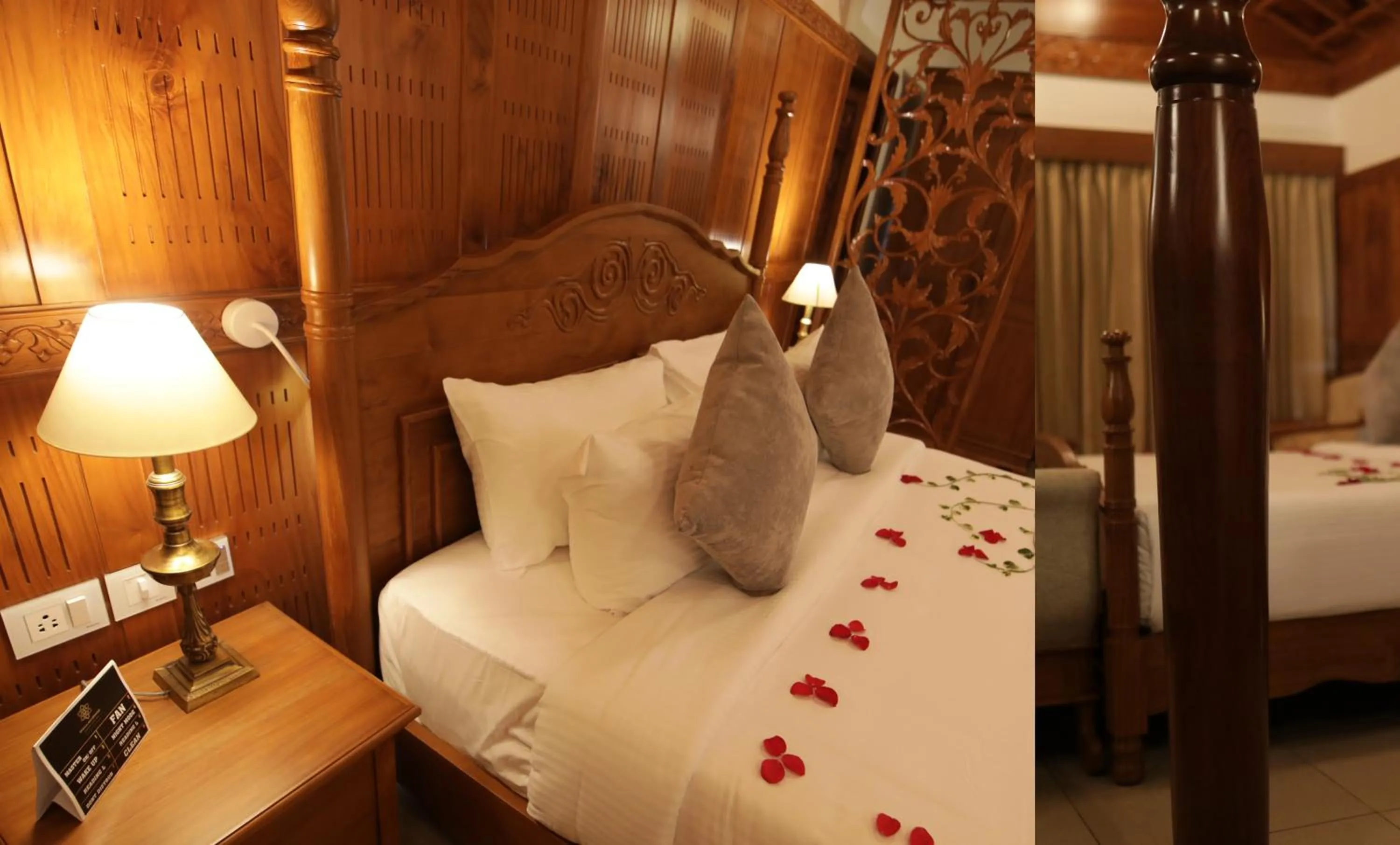 Bed in Gokulam Grand Resort & Spa, Kumarakom