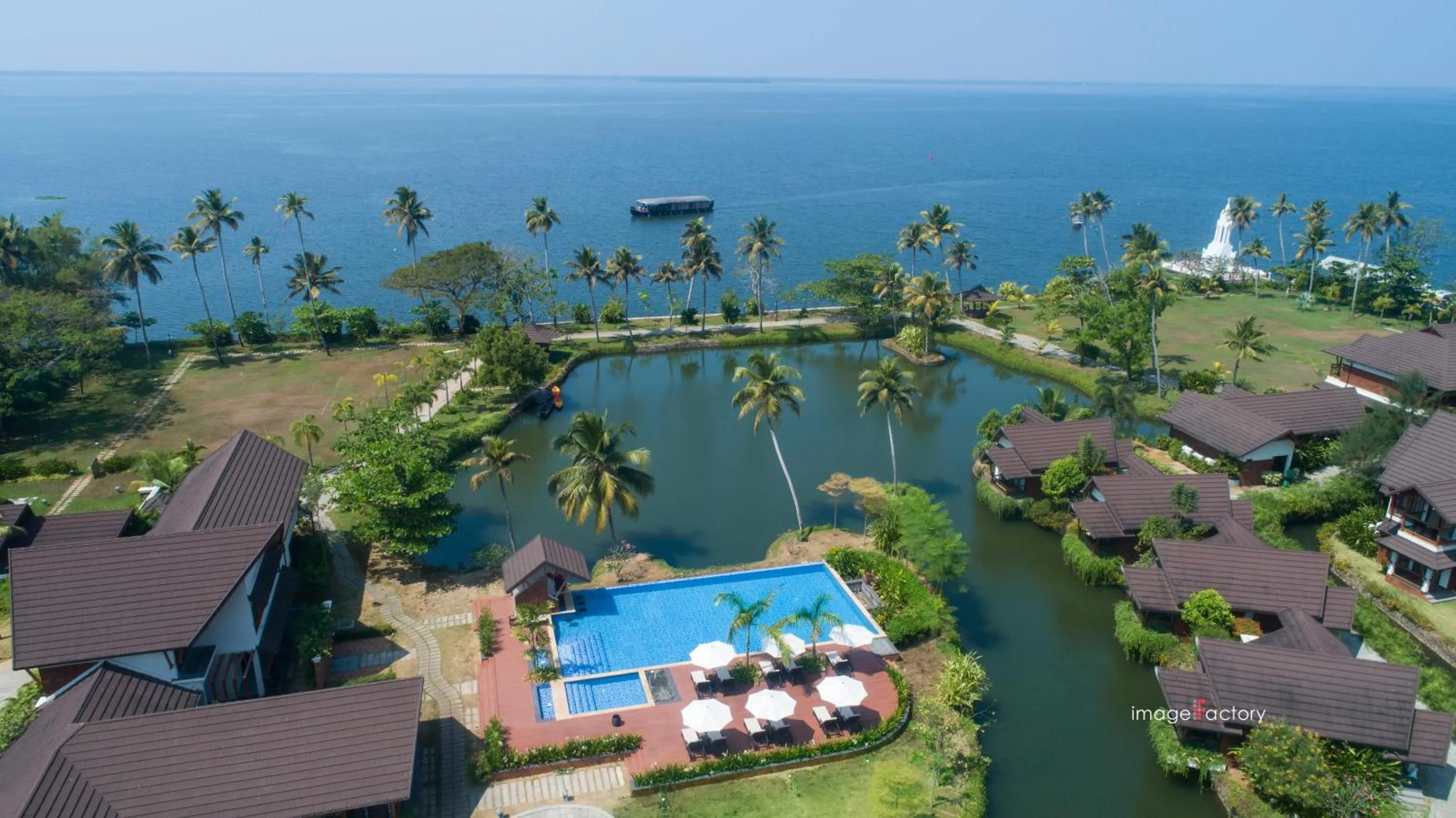 Bird's eye view in Gokulam Grand Resort & Spa, Kumarakom