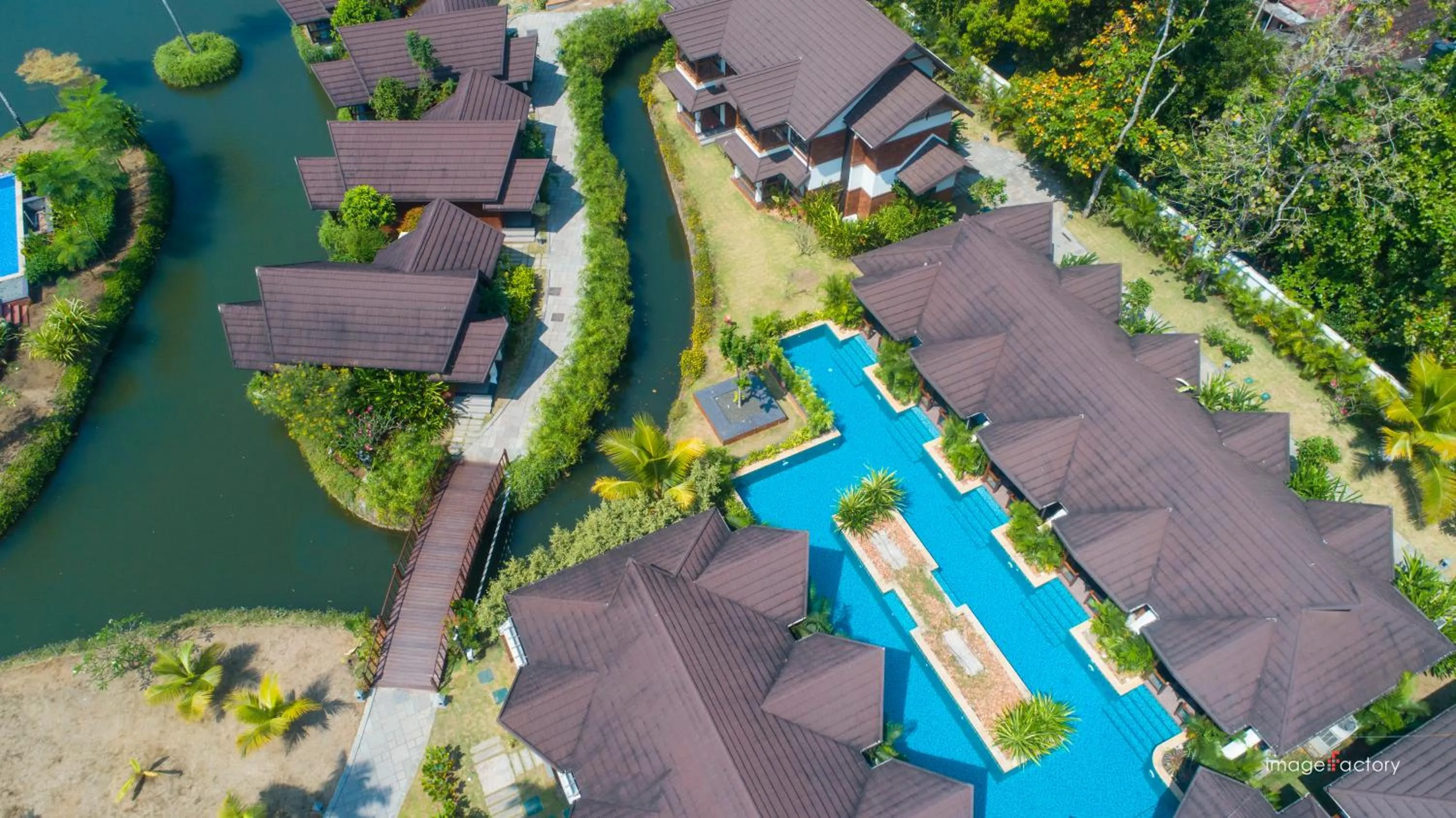 Bird's eye view in Gokulam Grand Resort & Spa, Kumarakom