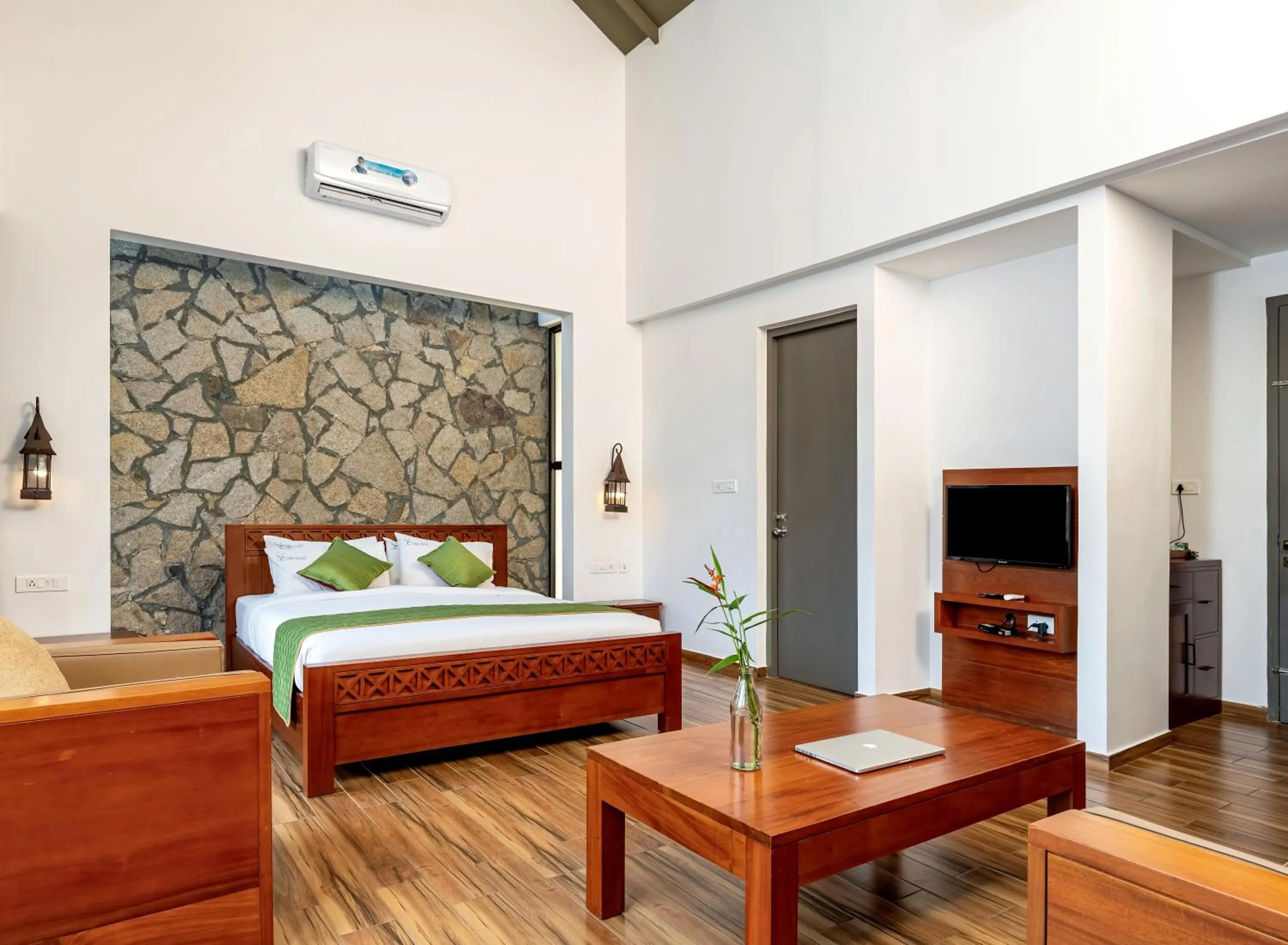 Bed in Coffee Greens Resort