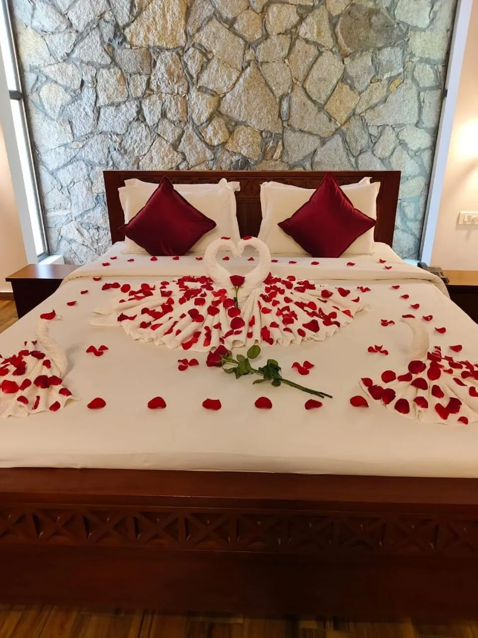 Decorative detail, Bed in Coffee Greens Resort