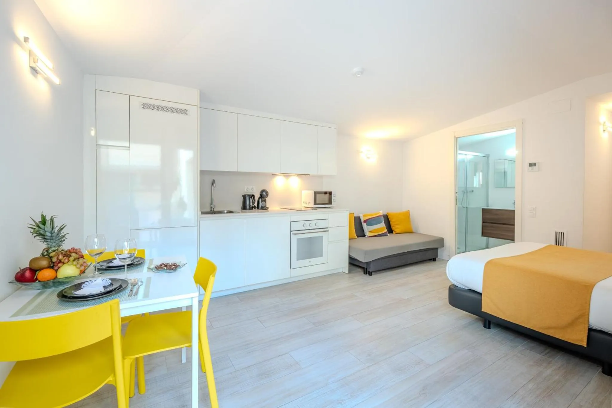 Bed in Castell Beach Aparthotel