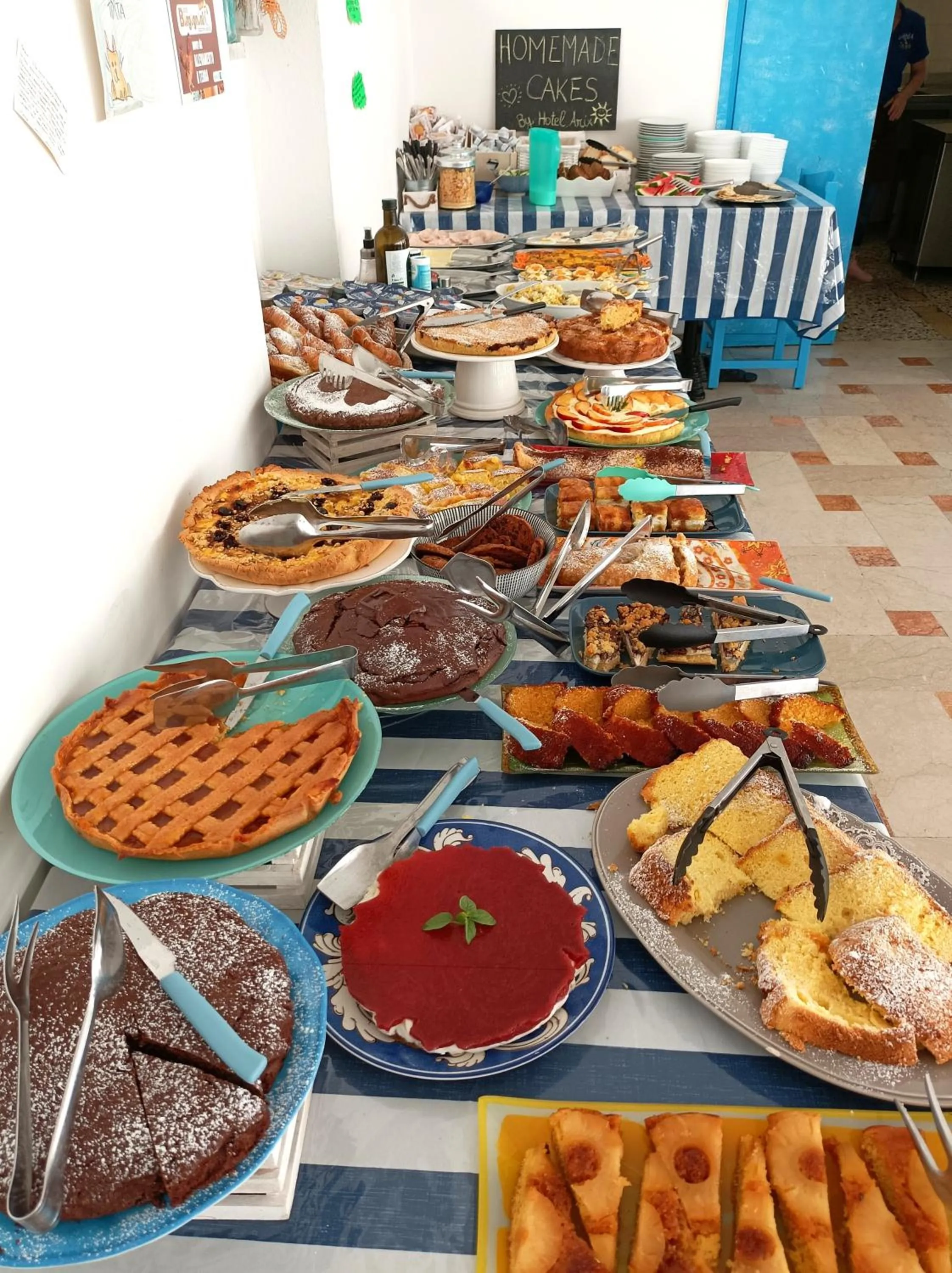 Buffet breakfast in Arix Hotel