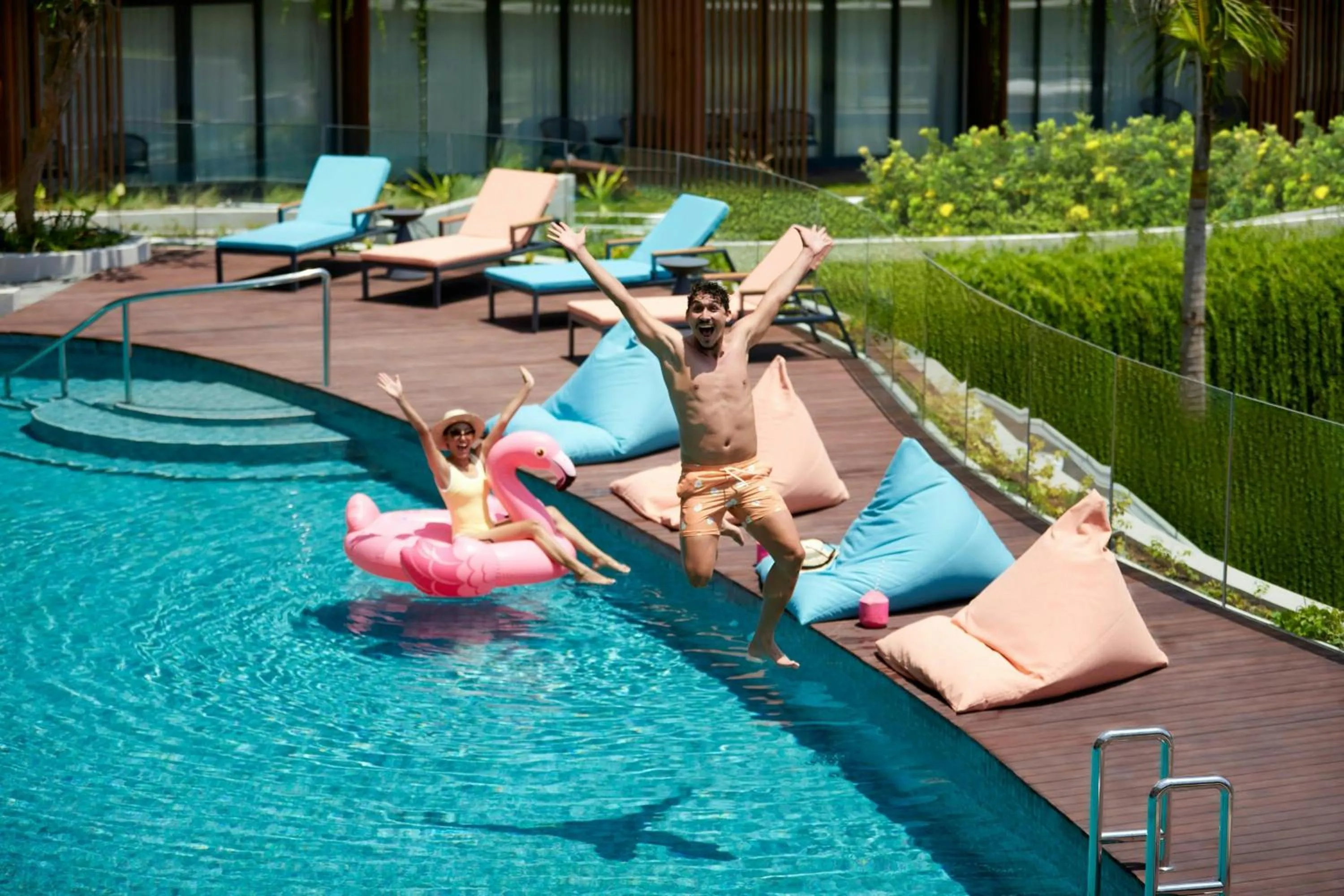 Swimming pool in Aloft Bali Kuta at Beachwalk