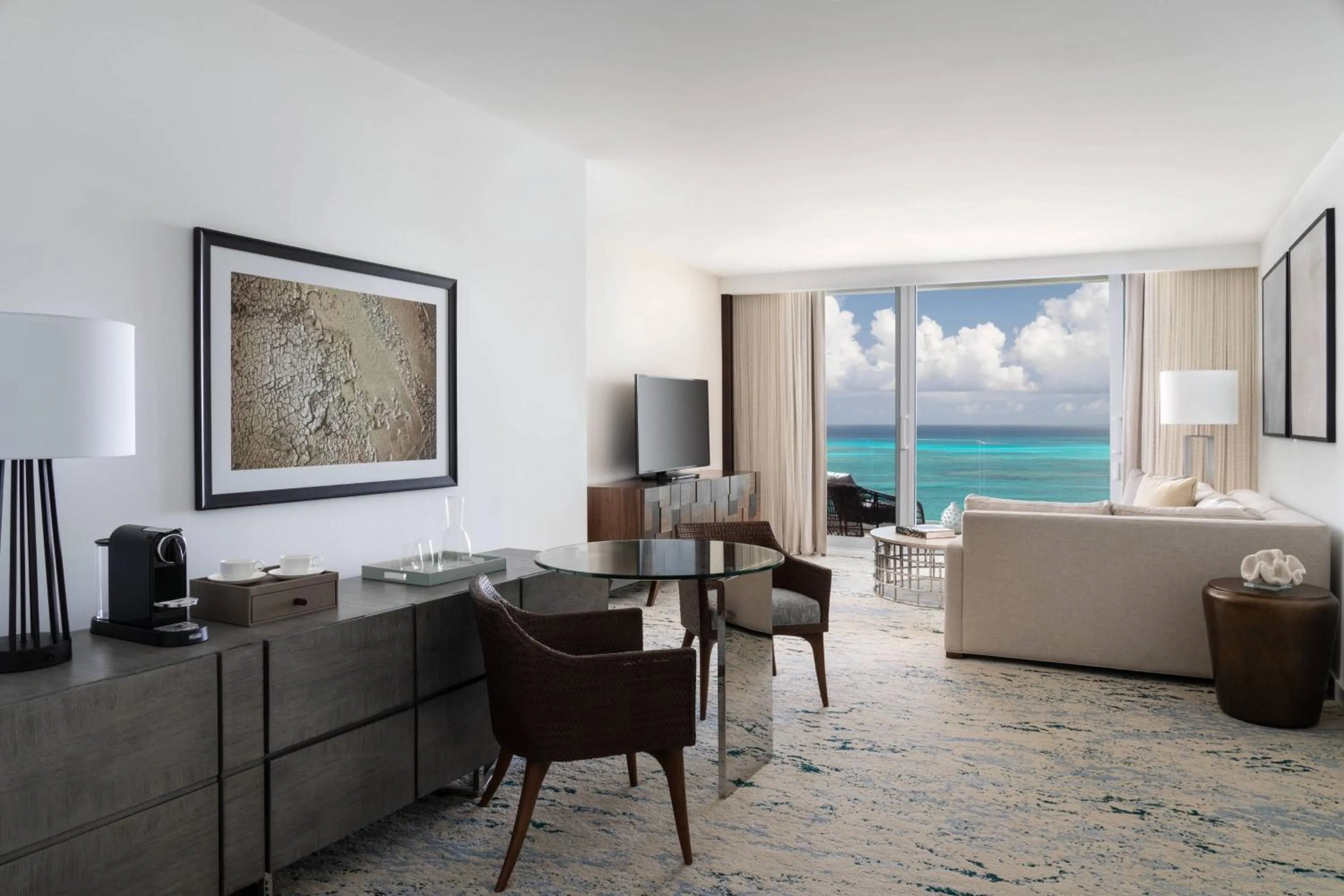 Living room in The Ritz-Carlton, Turks & Caicos