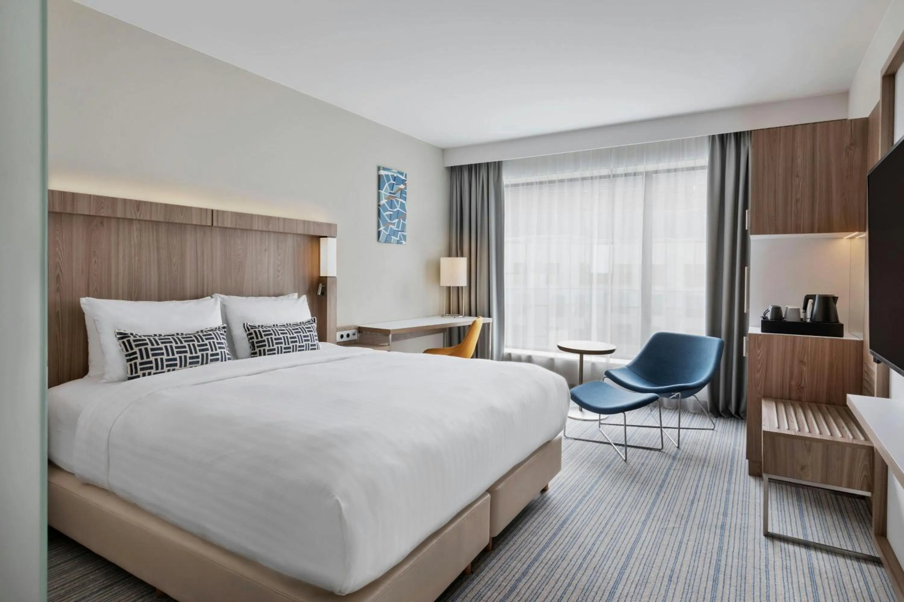 Bedroom, Bed in Courtyard by Marriott Szczecin City