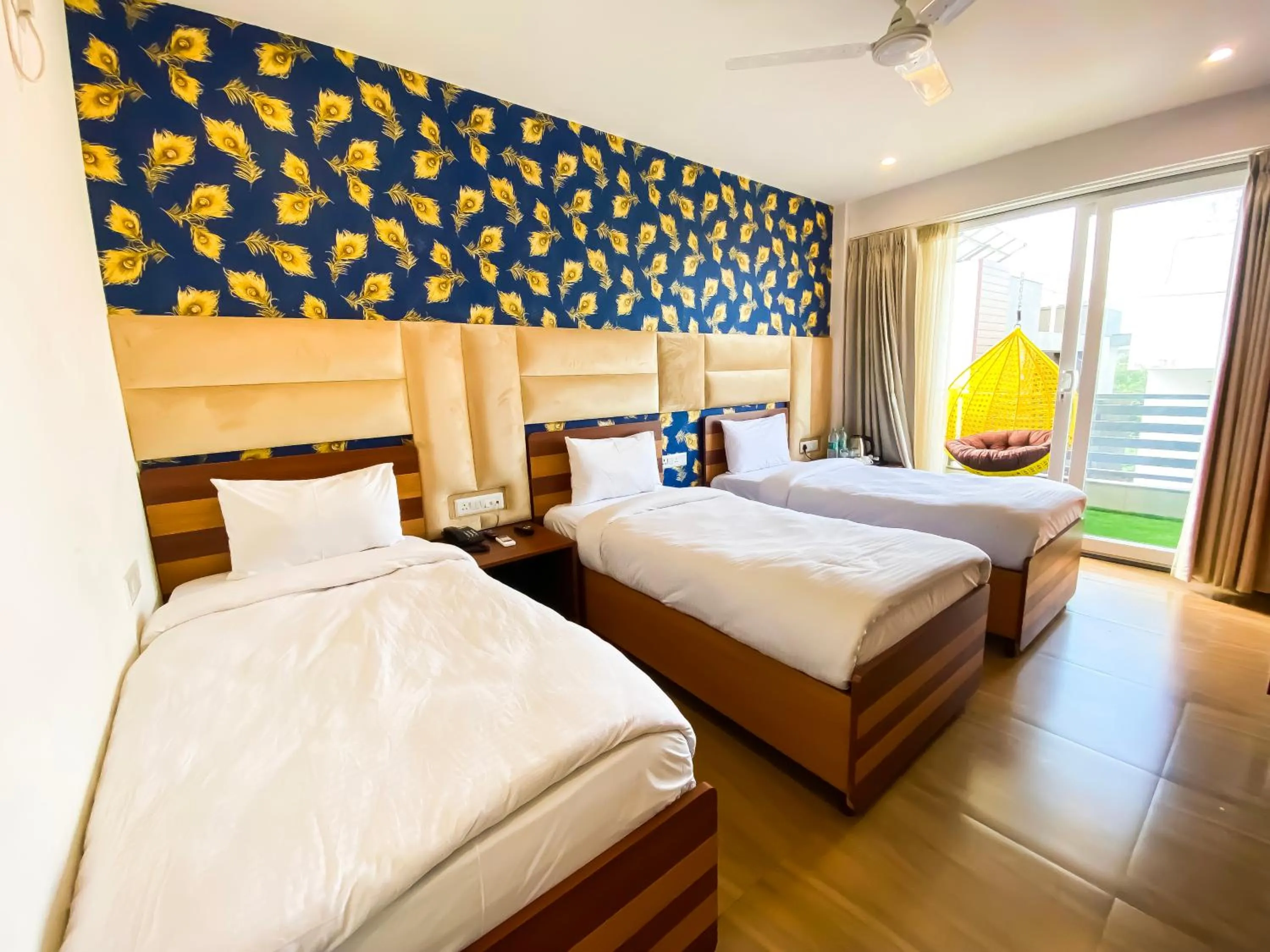 Photo of the whole room, Bed in Sky Suites Huda City Center