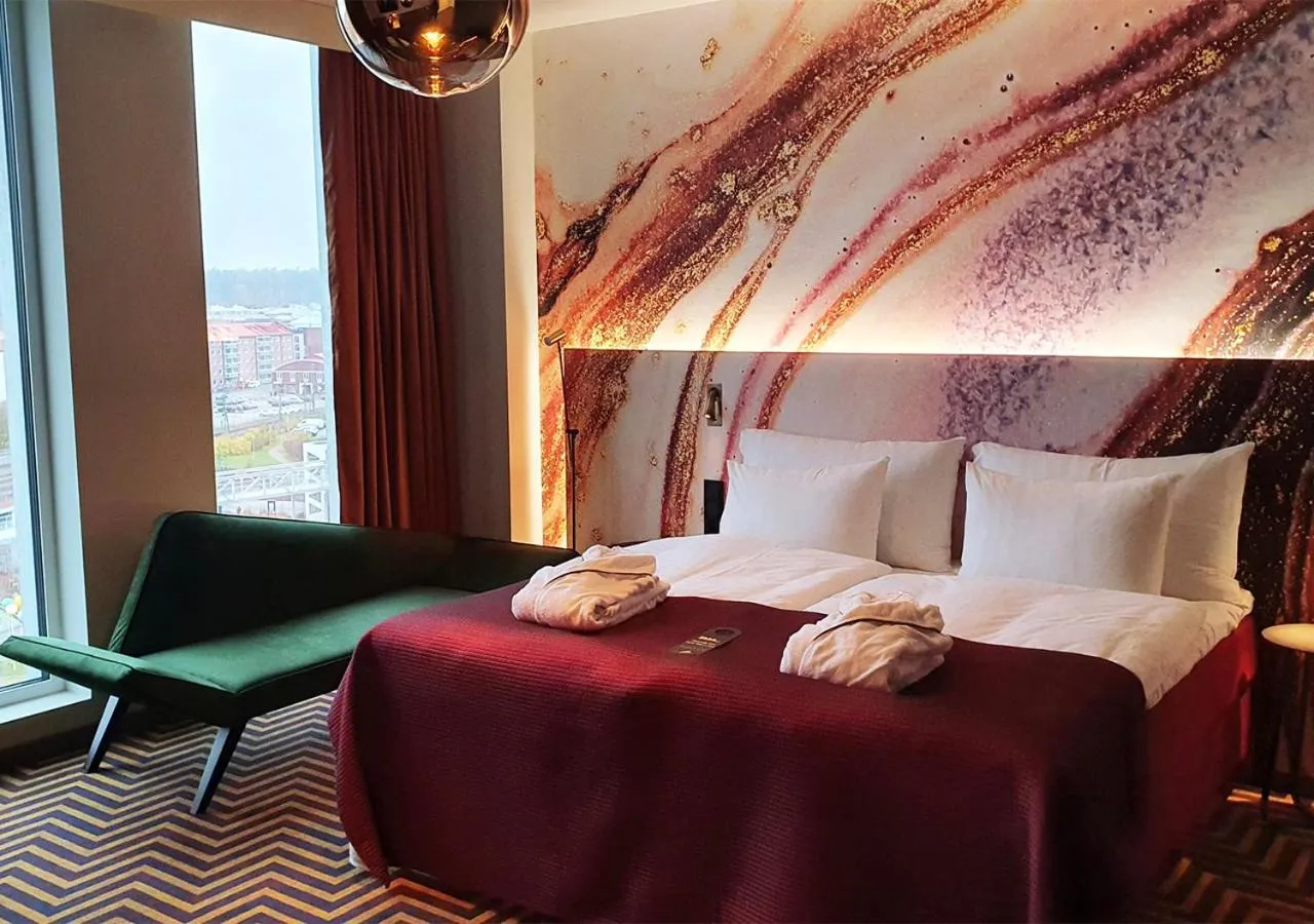 Bed in ProfilHotels Halmstad Plaza