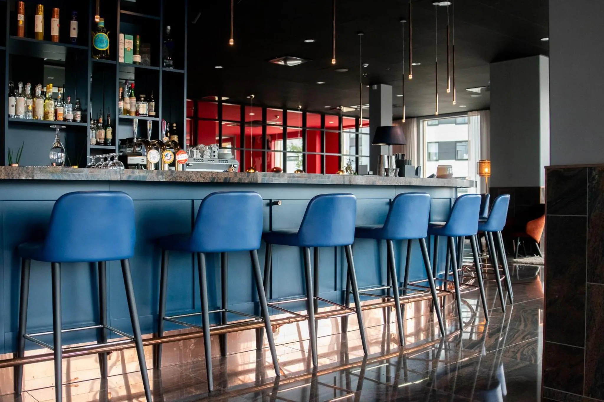 Lounge or bar in ProfilHotels Halmstad Plaza