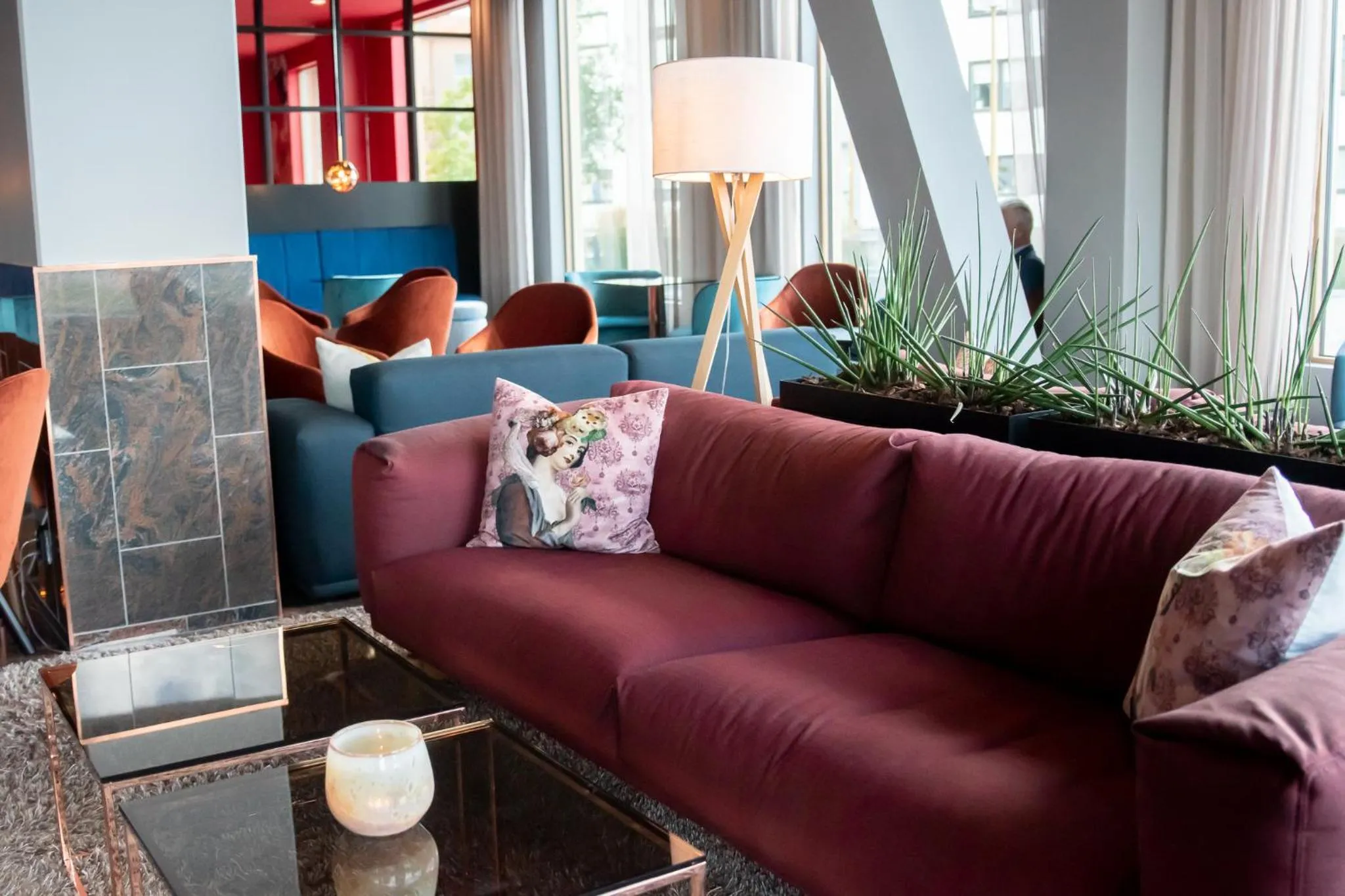 Lounge or bar in ProfilHotels Halmstad Plaza