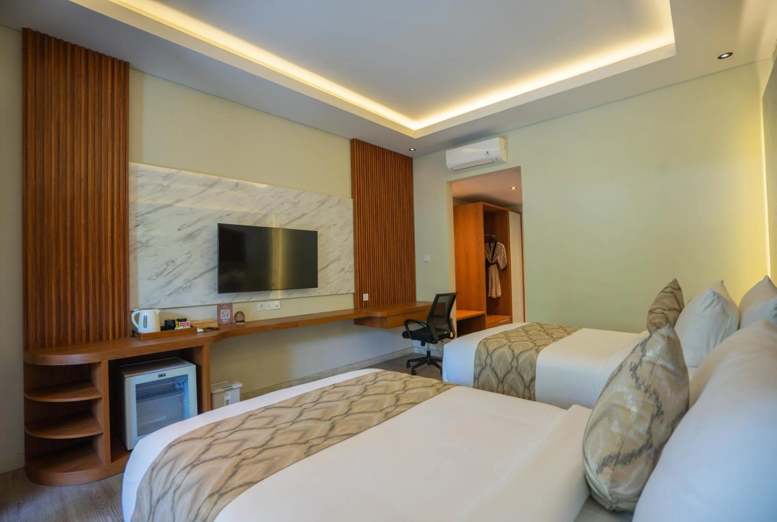 Bedroom, Bed in The Grand Villandra Resort Lovina