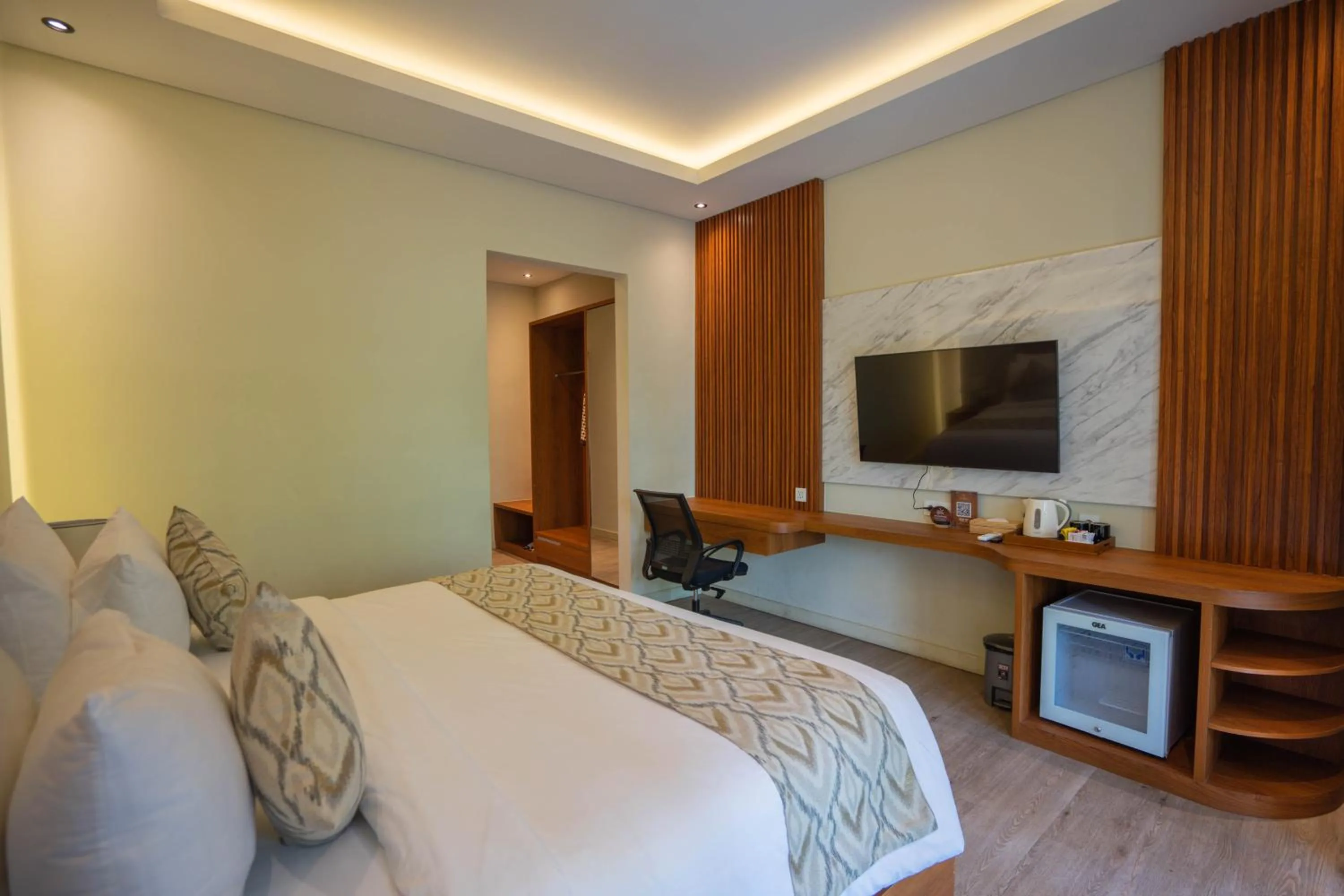Bedroom, Bed in The Grand Villandra Resort Lovina
