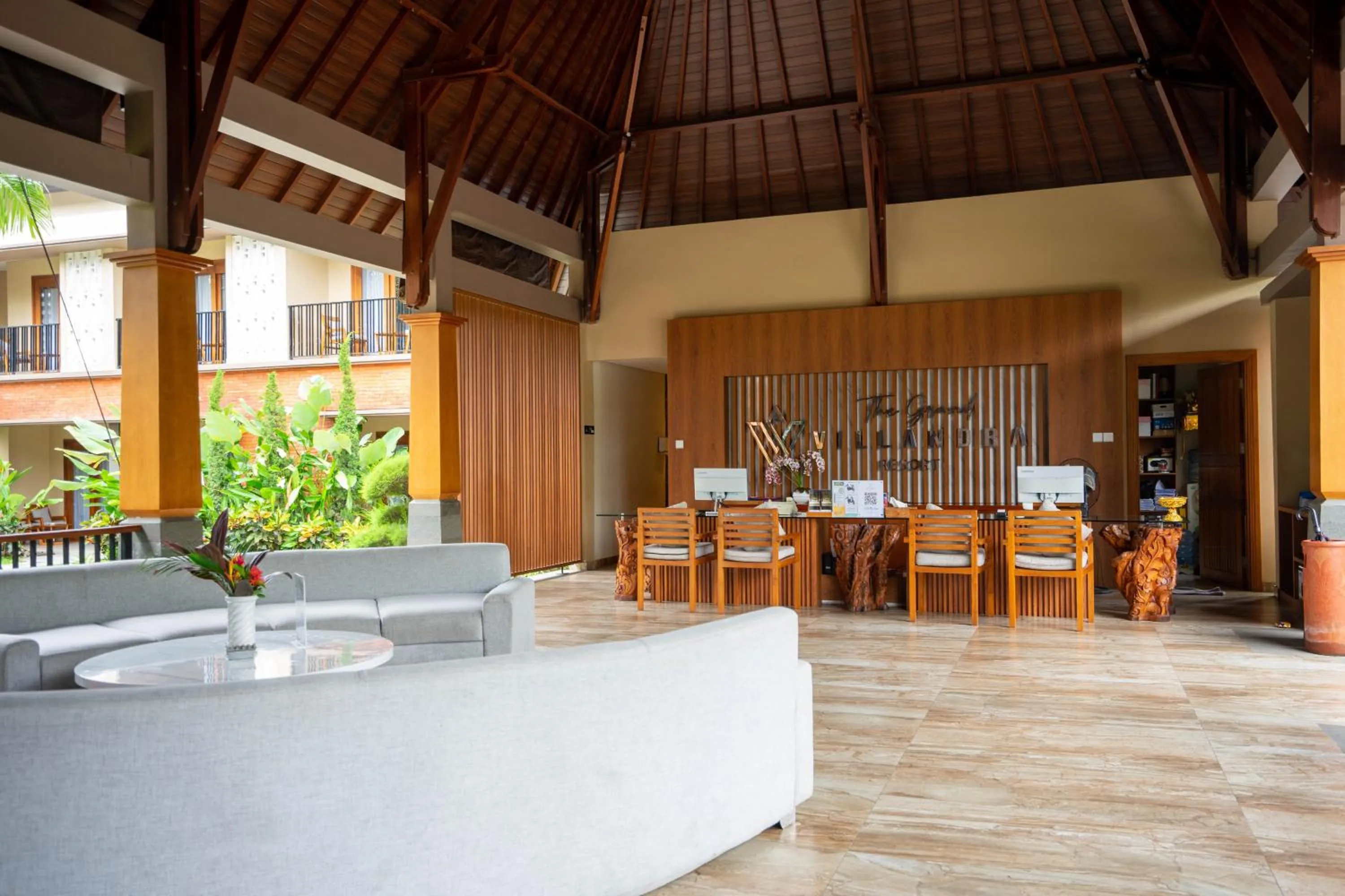 Lobby or reception in The Grand Villandra Resort Lovina