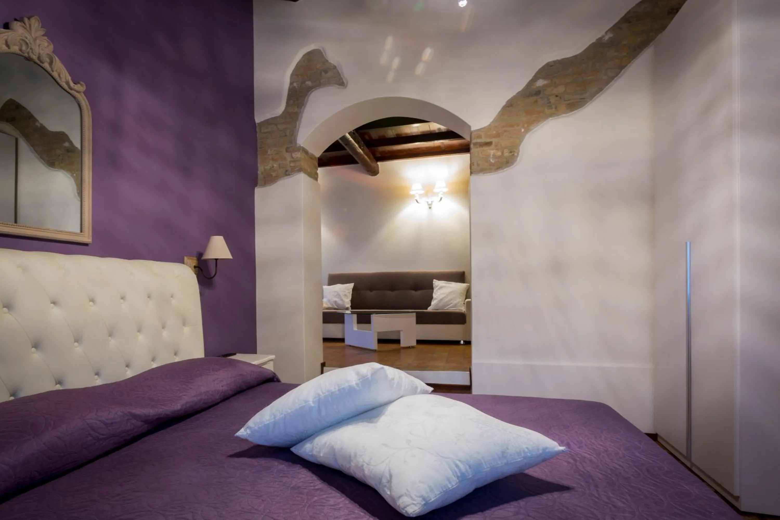 View (from property/room), Bed in Villa Ca' Viola Rimini