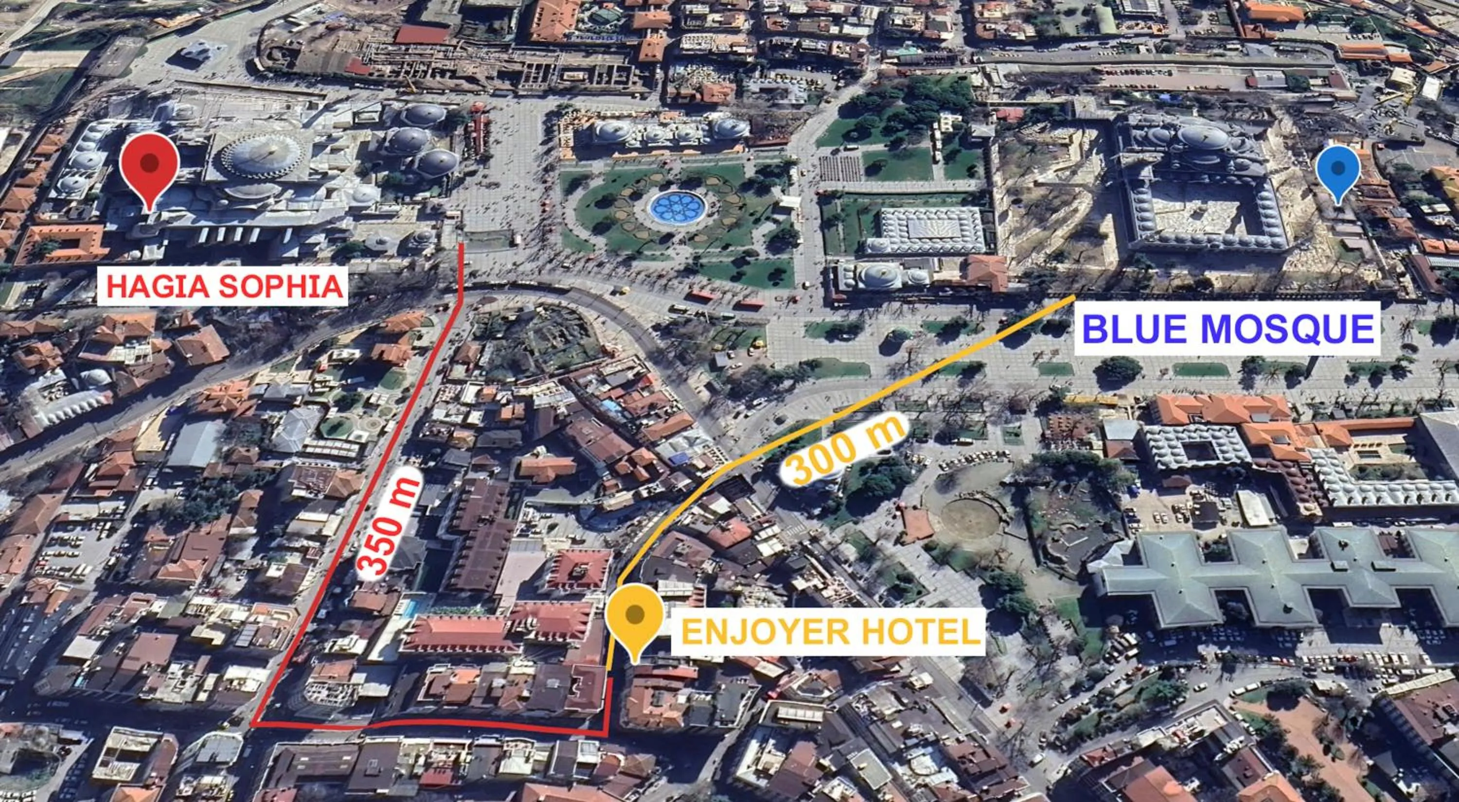 Bird's eye view in Sultanahmet Enjoyer Suites