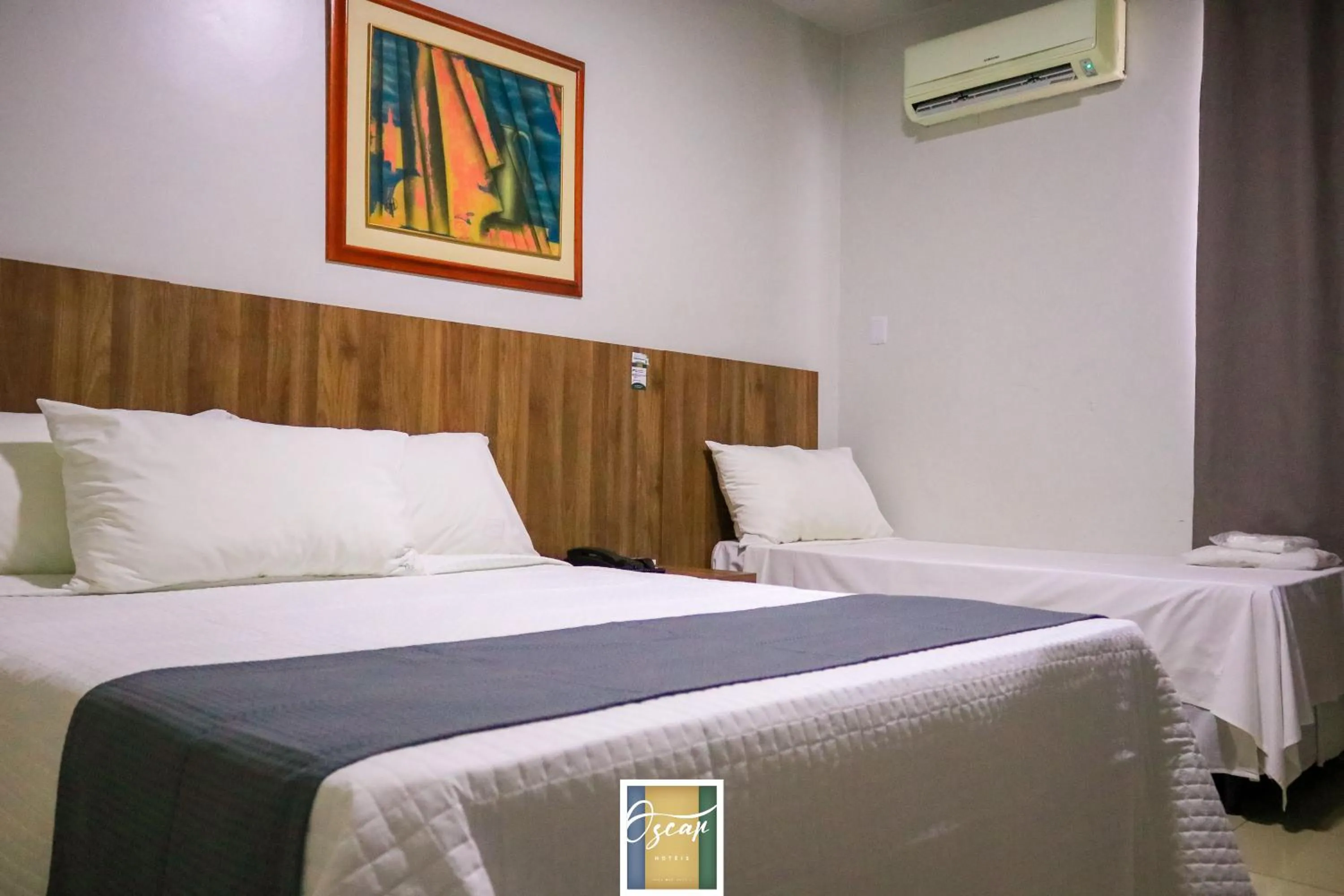 Bed in Hotel Oscar Econômico Montes Claros