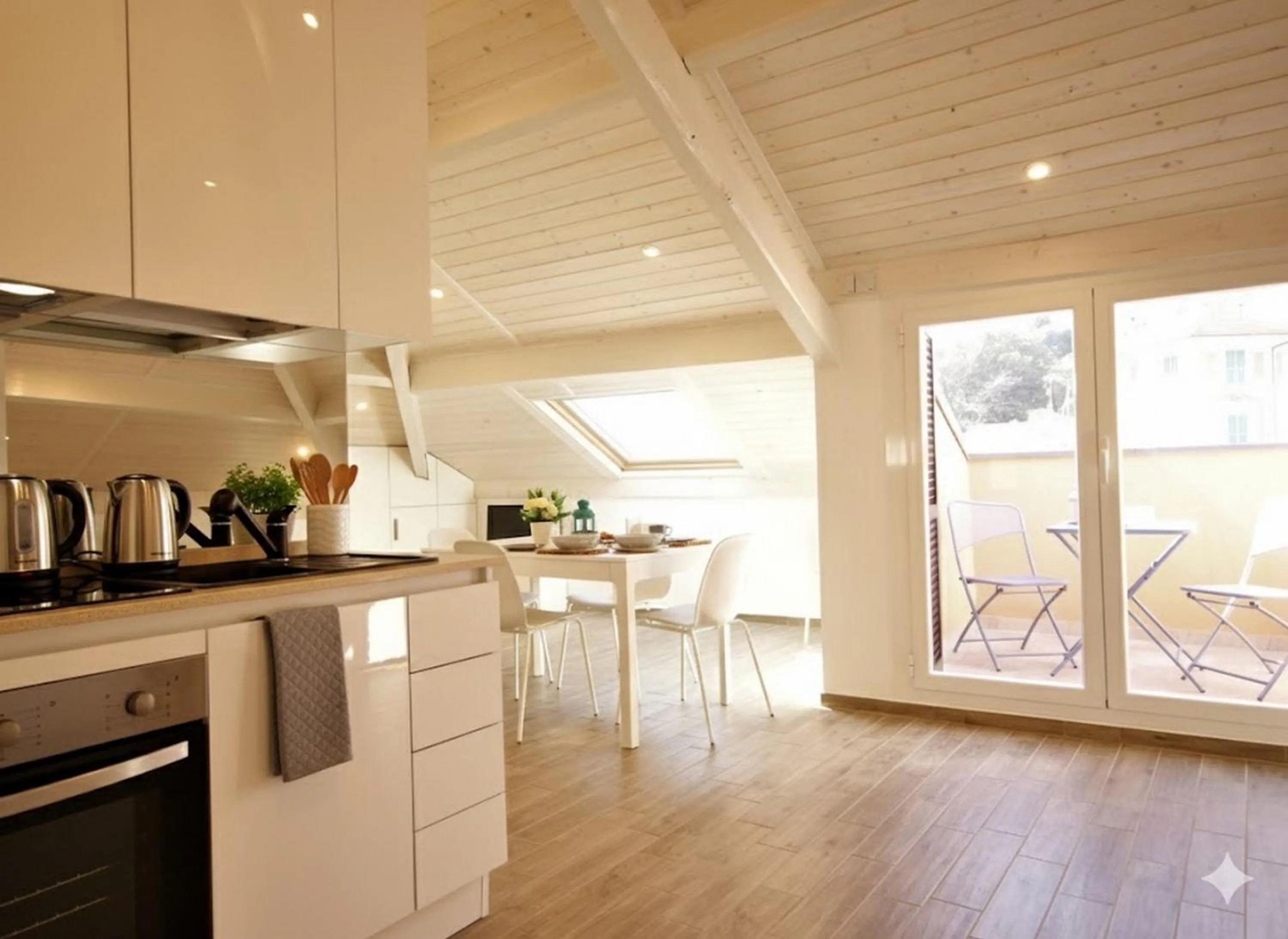 Kitchen or kitchenette in Appartamento Croce di Malta