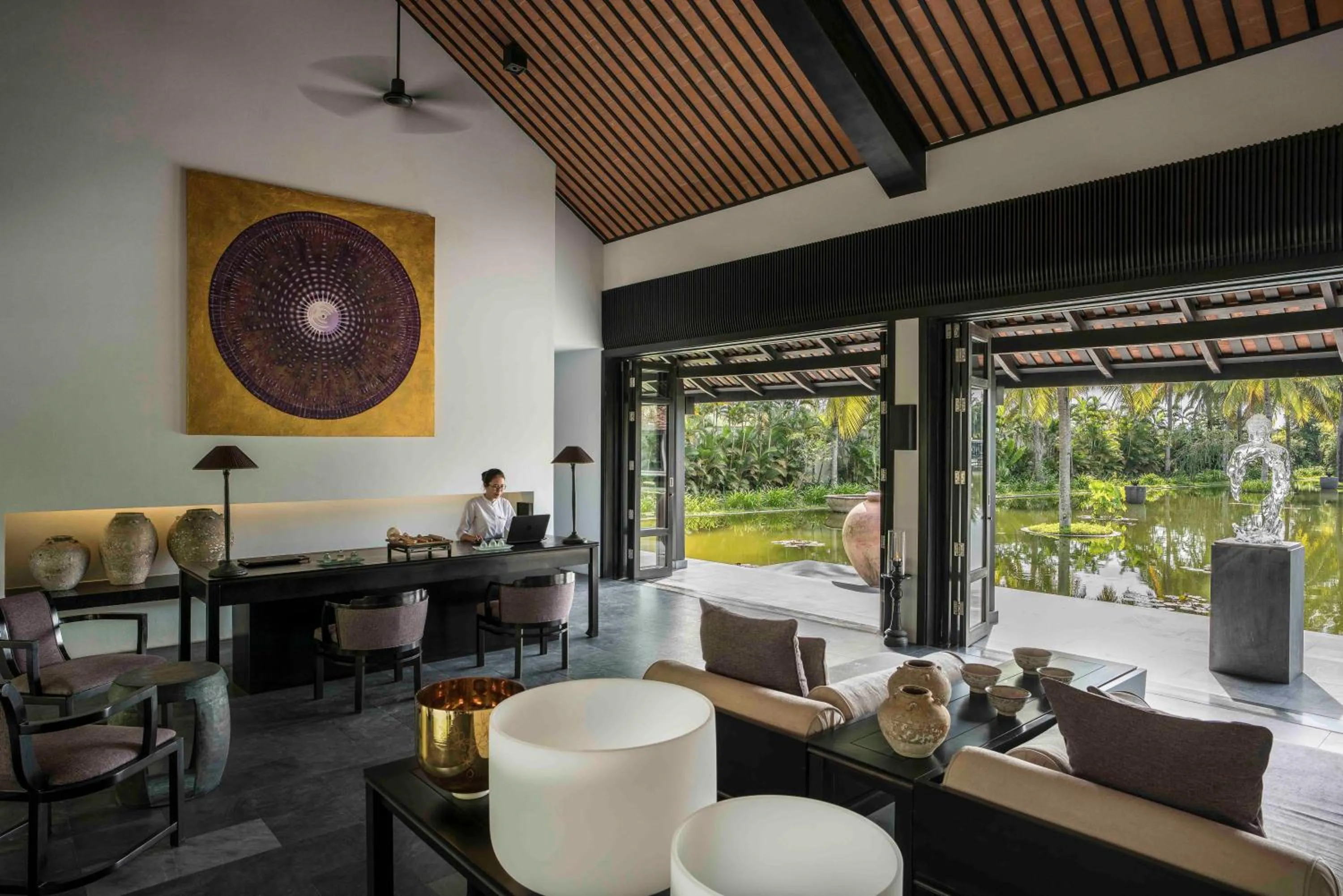 Lobby or reception in Four Seasons The Nam Hai, Hoi An, Vietnam