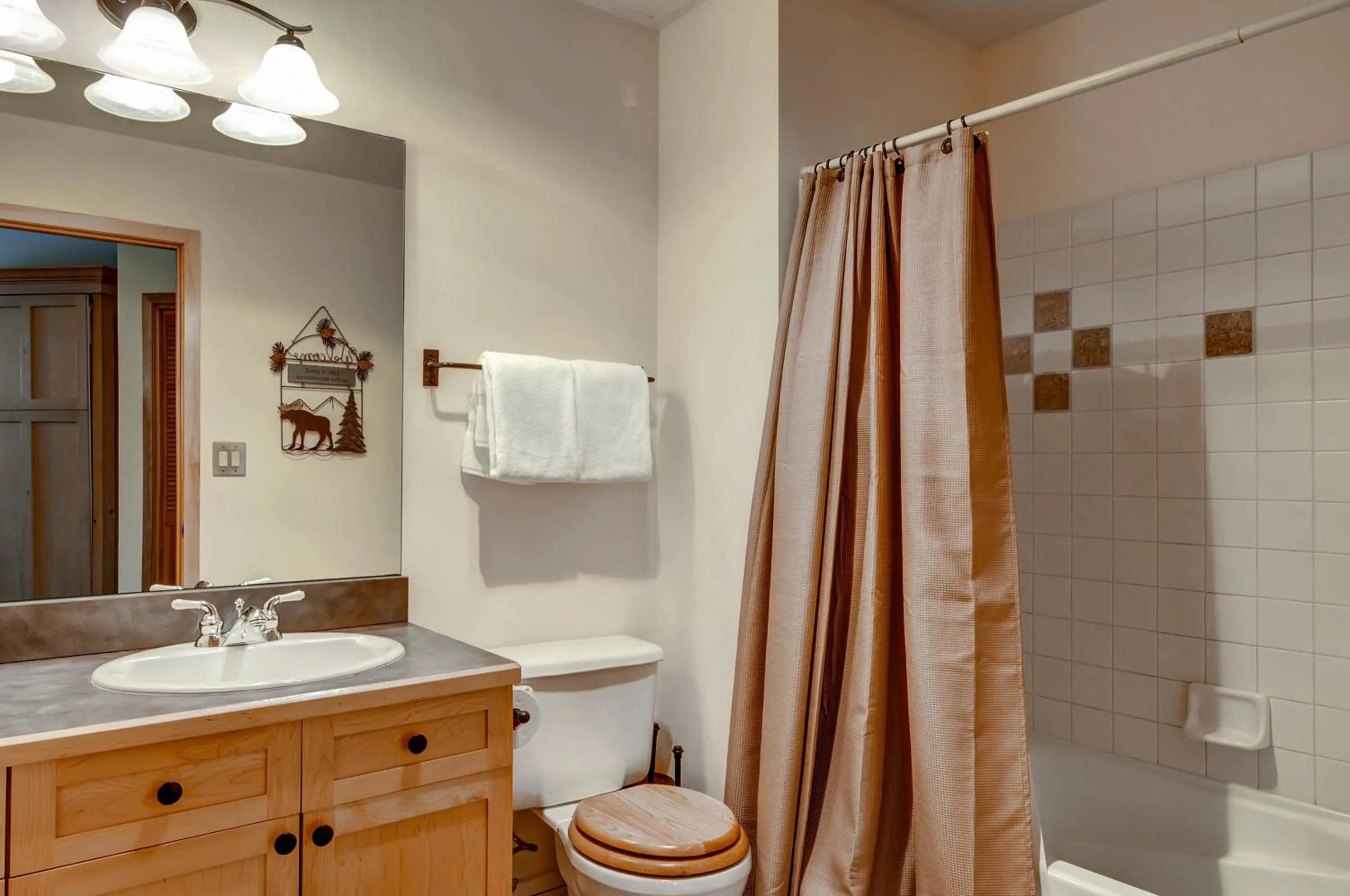 Bathroom in River Run Village by Vail Resorts