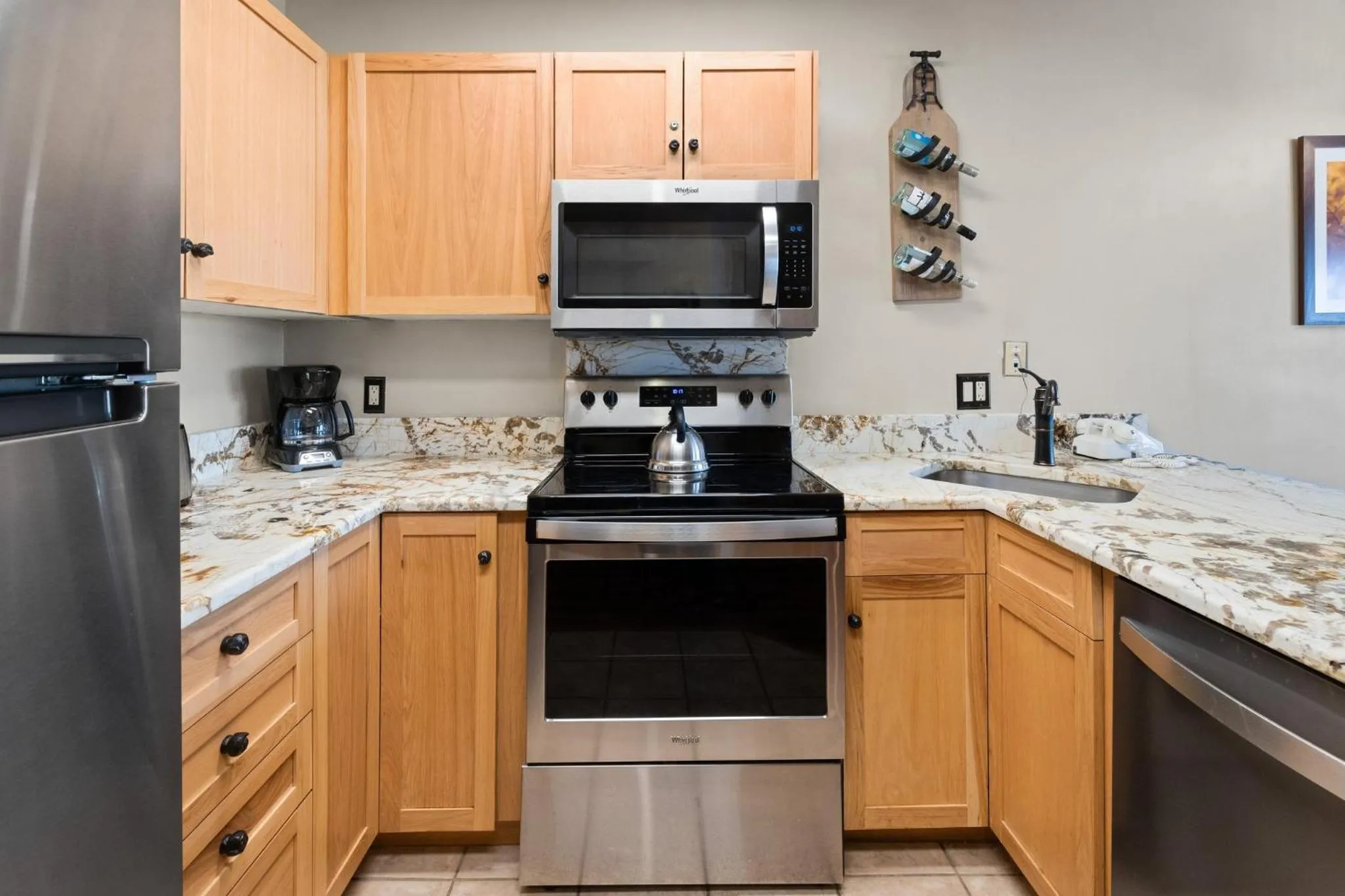 Communal kitchen in River Run Village by Vail Resorts