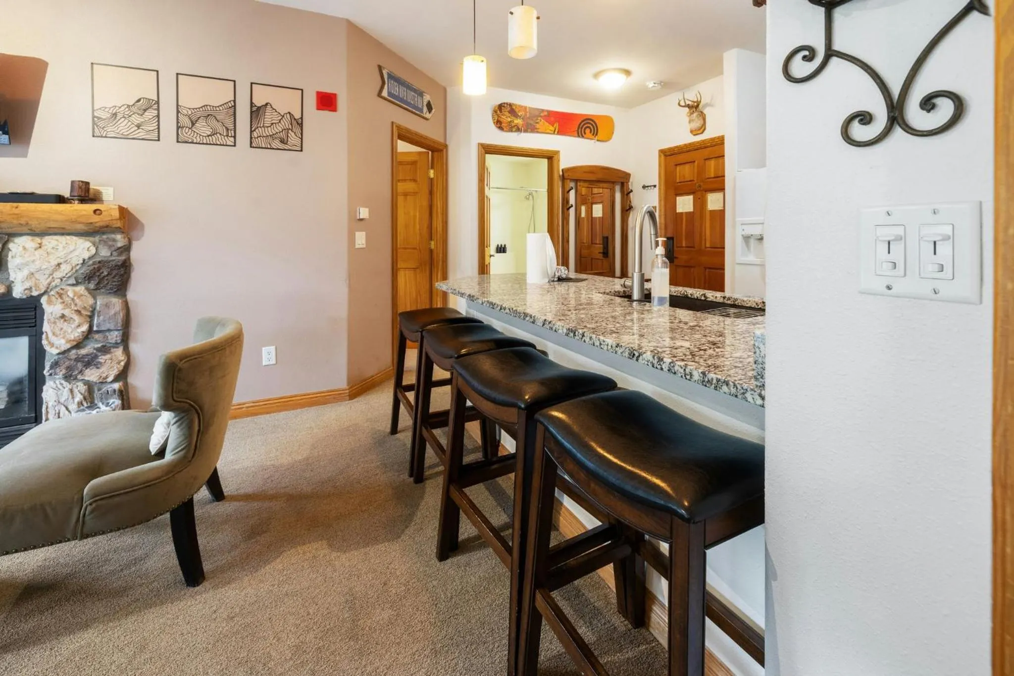 Communal kitchen in Gateway Mountain Lodge, A Vail Resorts Property