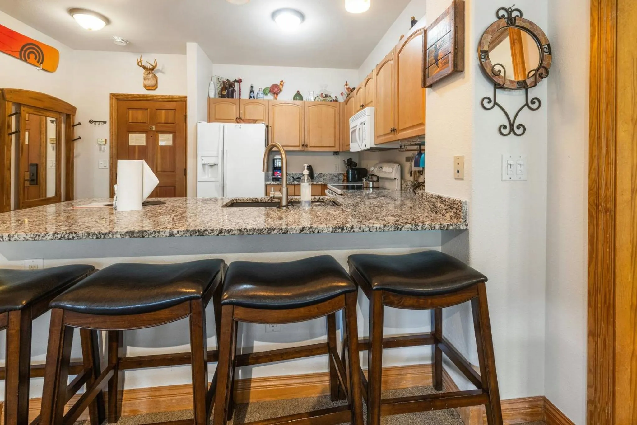 Communal kitchen in Gateway Mountain Lodge, A Vail Resorts Property