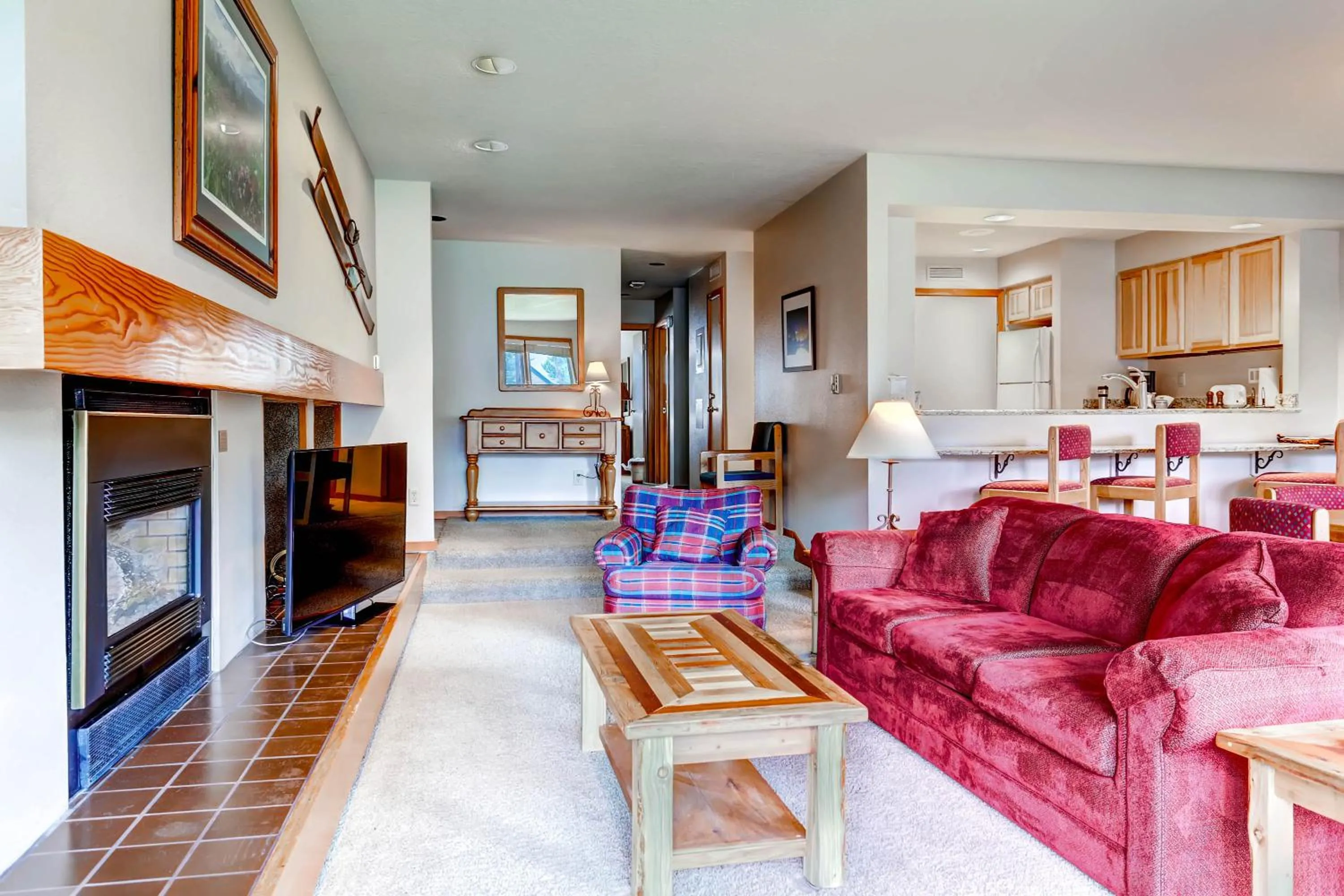 Living room in Aspen Ridge Condominiums by Keystone Resort