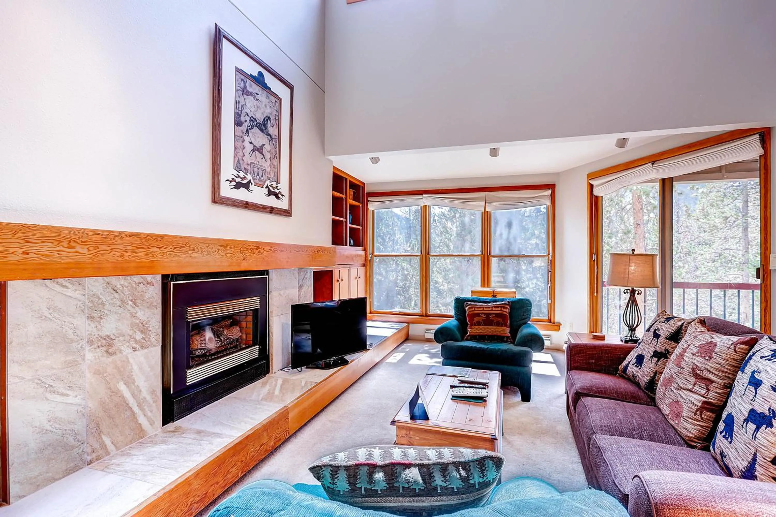 Living room in Aspen Ridge Condominiums by Keystone Resort