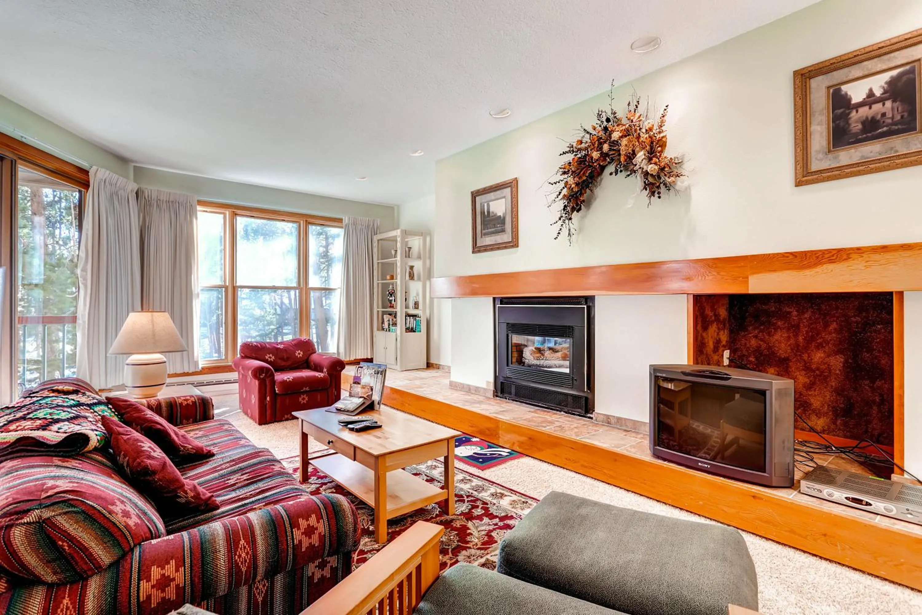 Living room in Aspen Ridge Condominiums by Keystone Resort