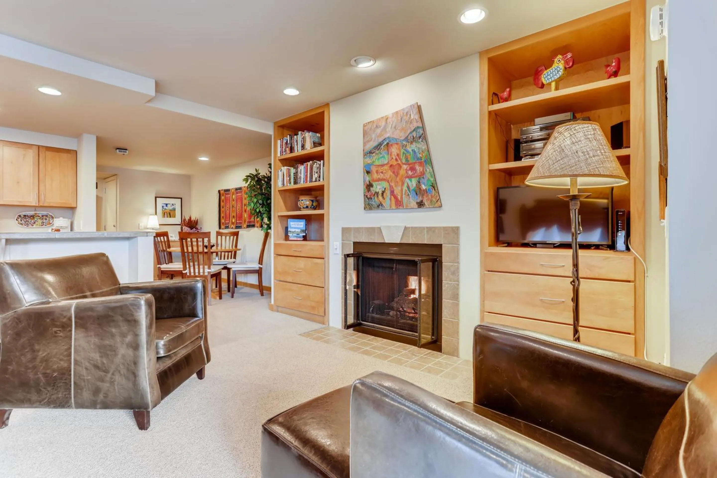 Living room in Aspen Ridge Condominiums by Keystone Resort