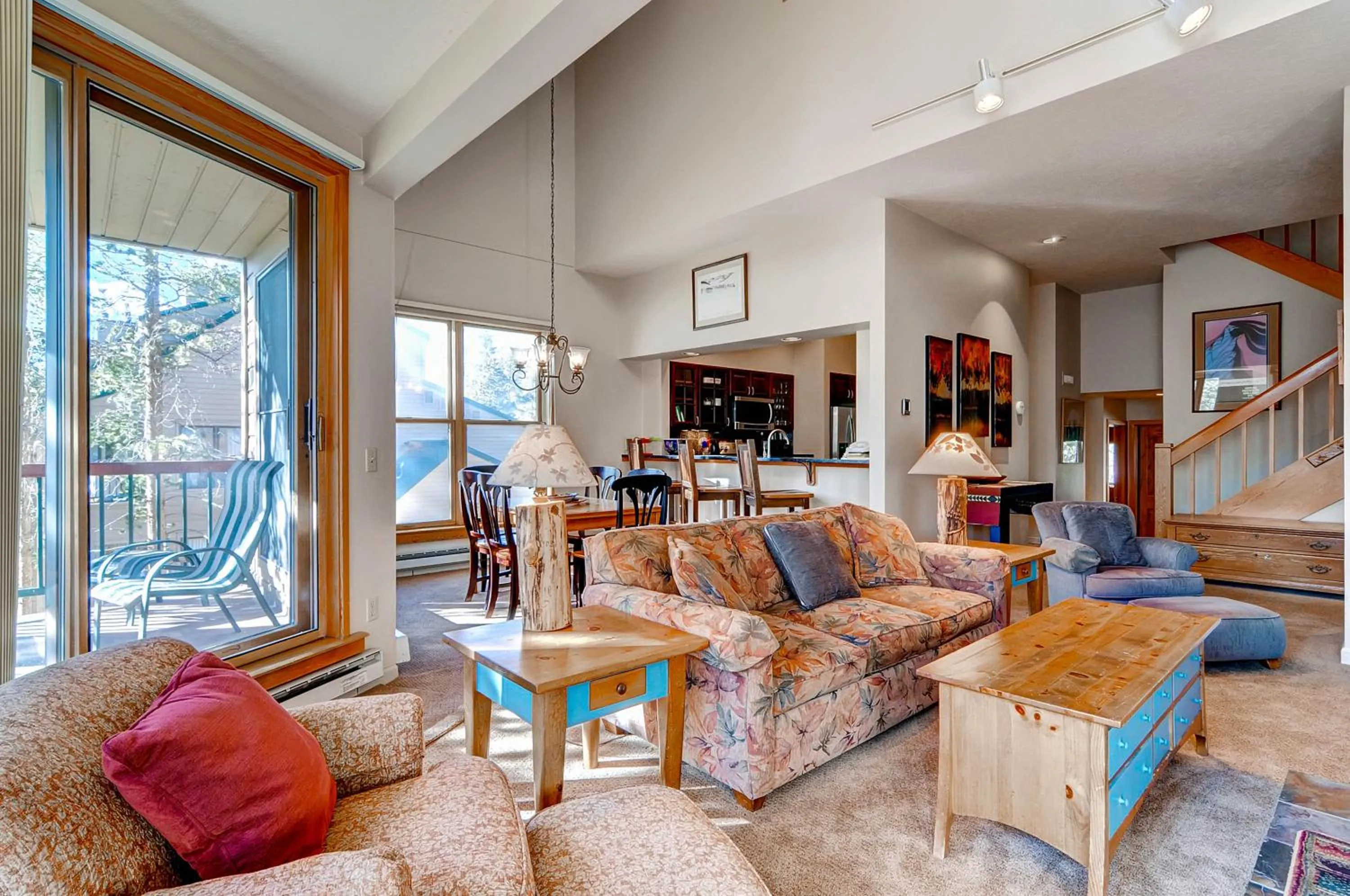 Living room in Aspen Ridge Condominiums by Keystone Resort