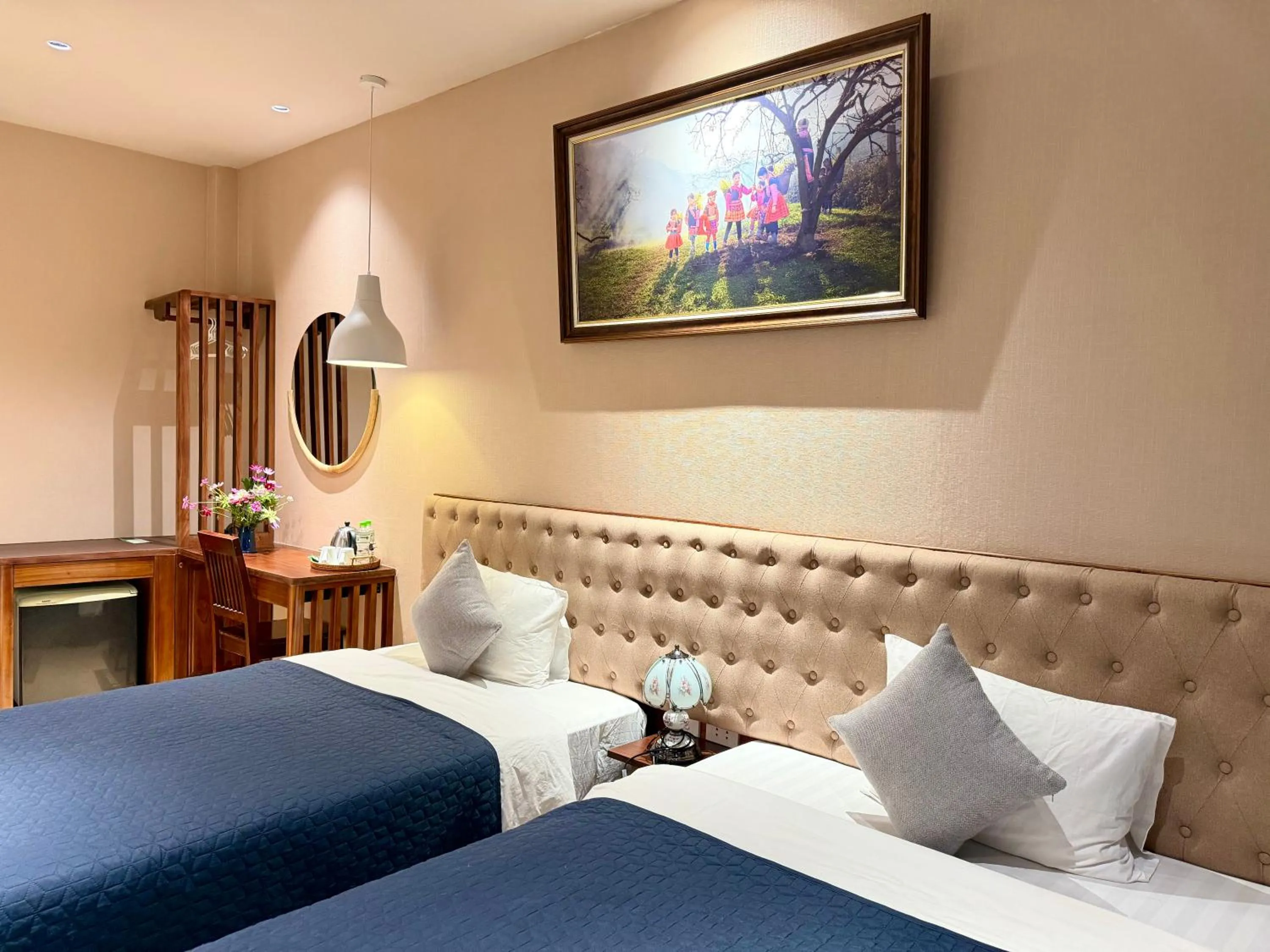 Bed in Hanoi Street Hotel