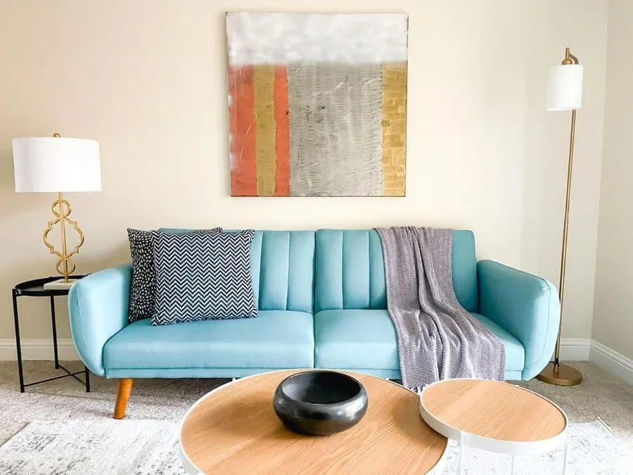 Living room in Sleepover 1BD 1BA Oklahoma City Apartments