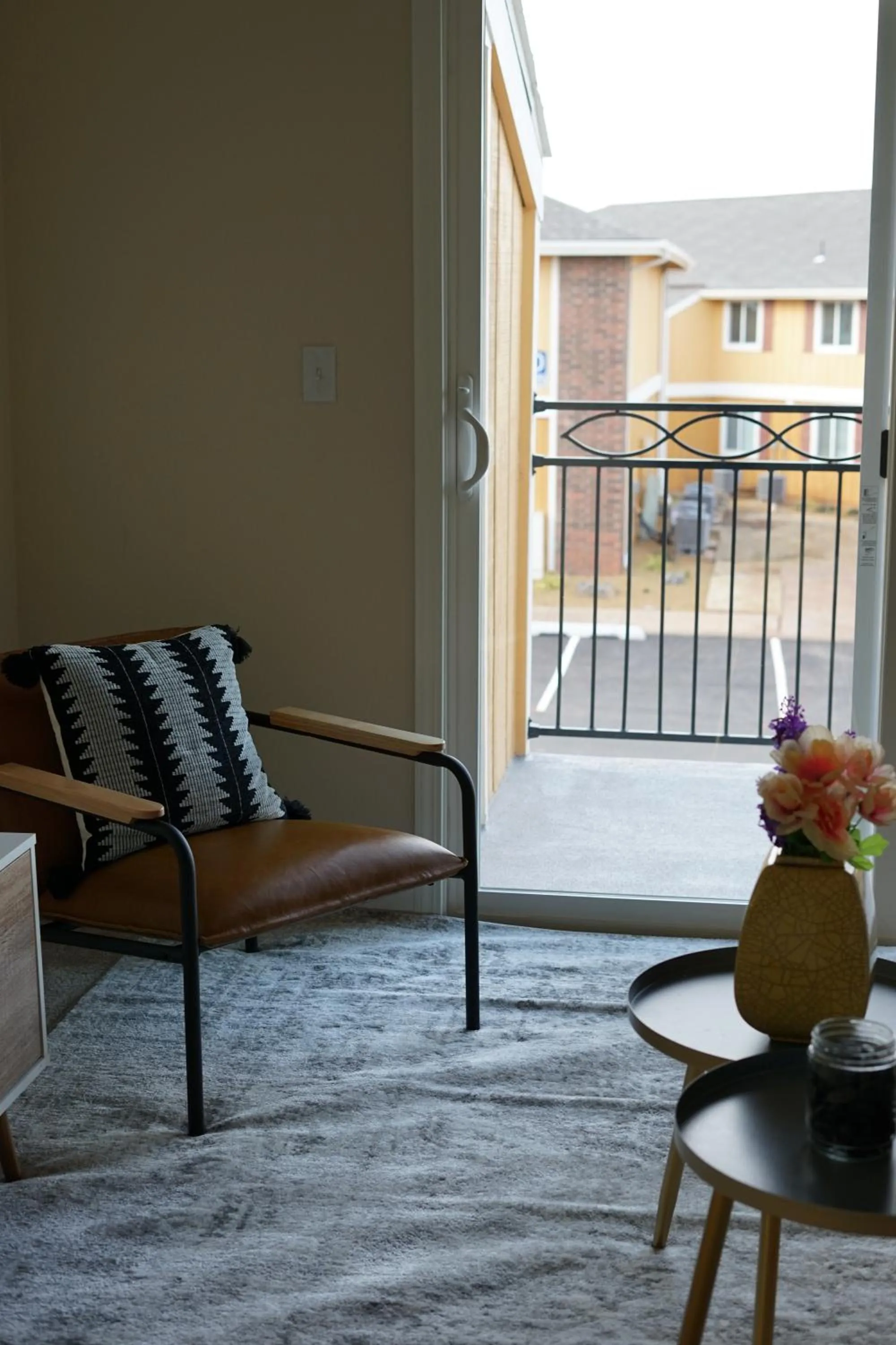 Living room in Sleepover 1BD 1BA Oklahoma City Apartments