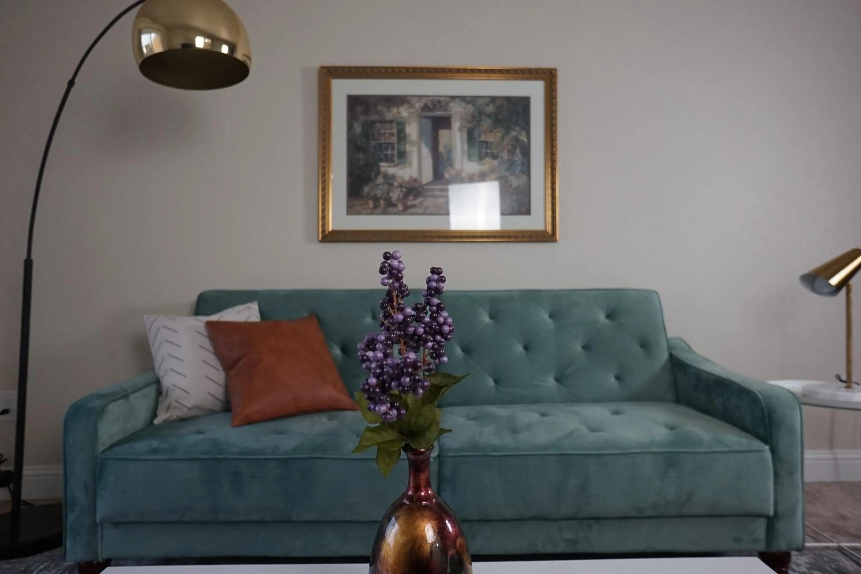 Living room in Sleepover 1BD 1BA Oklahoma City Apartments