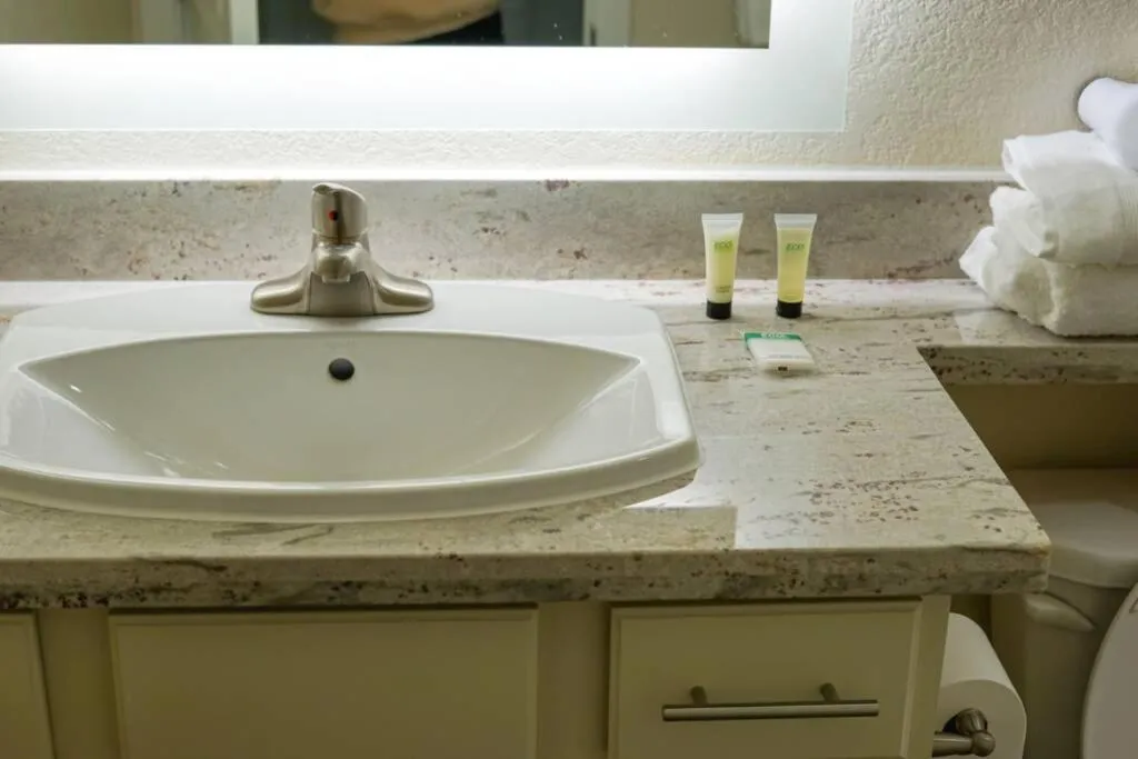 Bathroom in Sleepover 1BD 1BA Oklahoma City Apartments