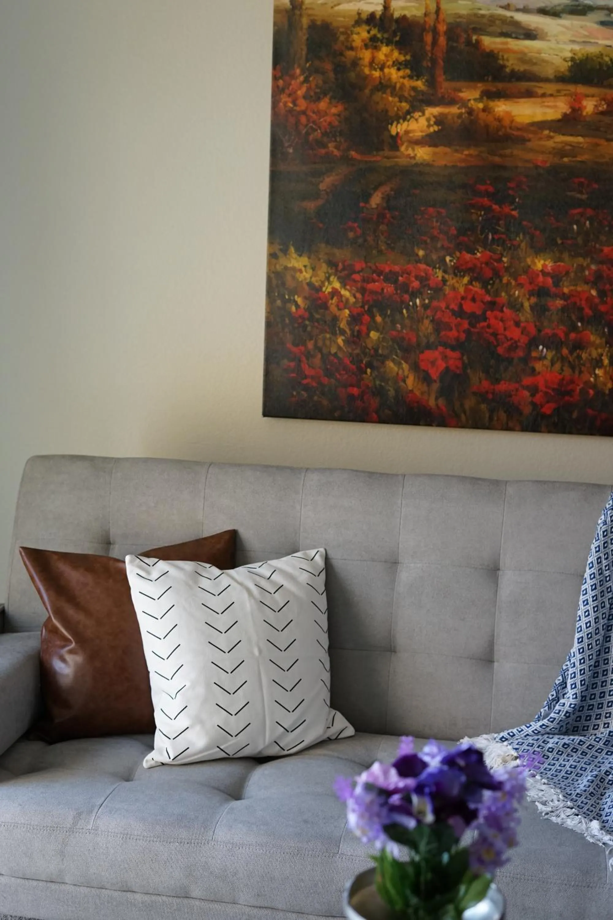 Living room in Sleepover 1BD 1BA Oklahoma City Apartments