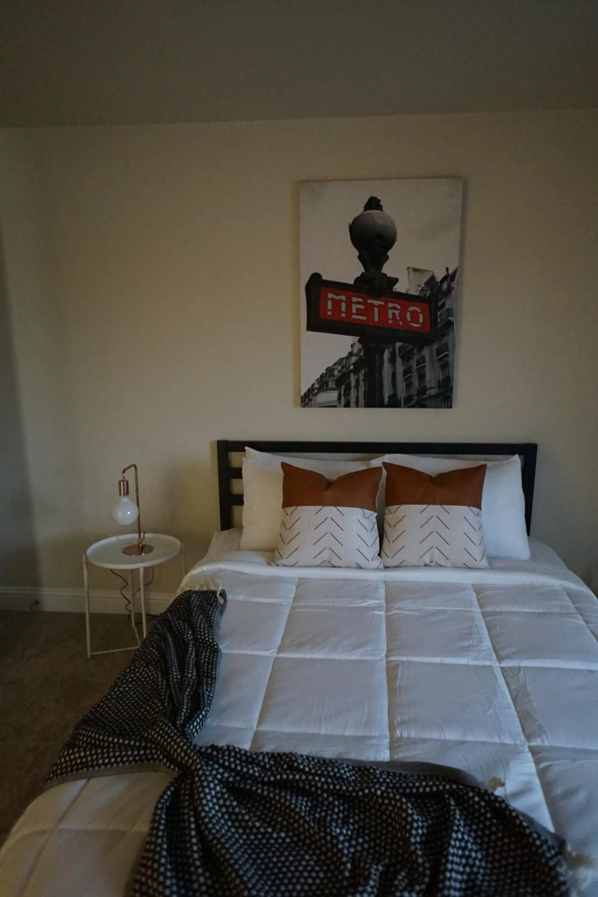 Bedroom, Bed in Sleepover 1BD 1BA Oklahoma City Apartments