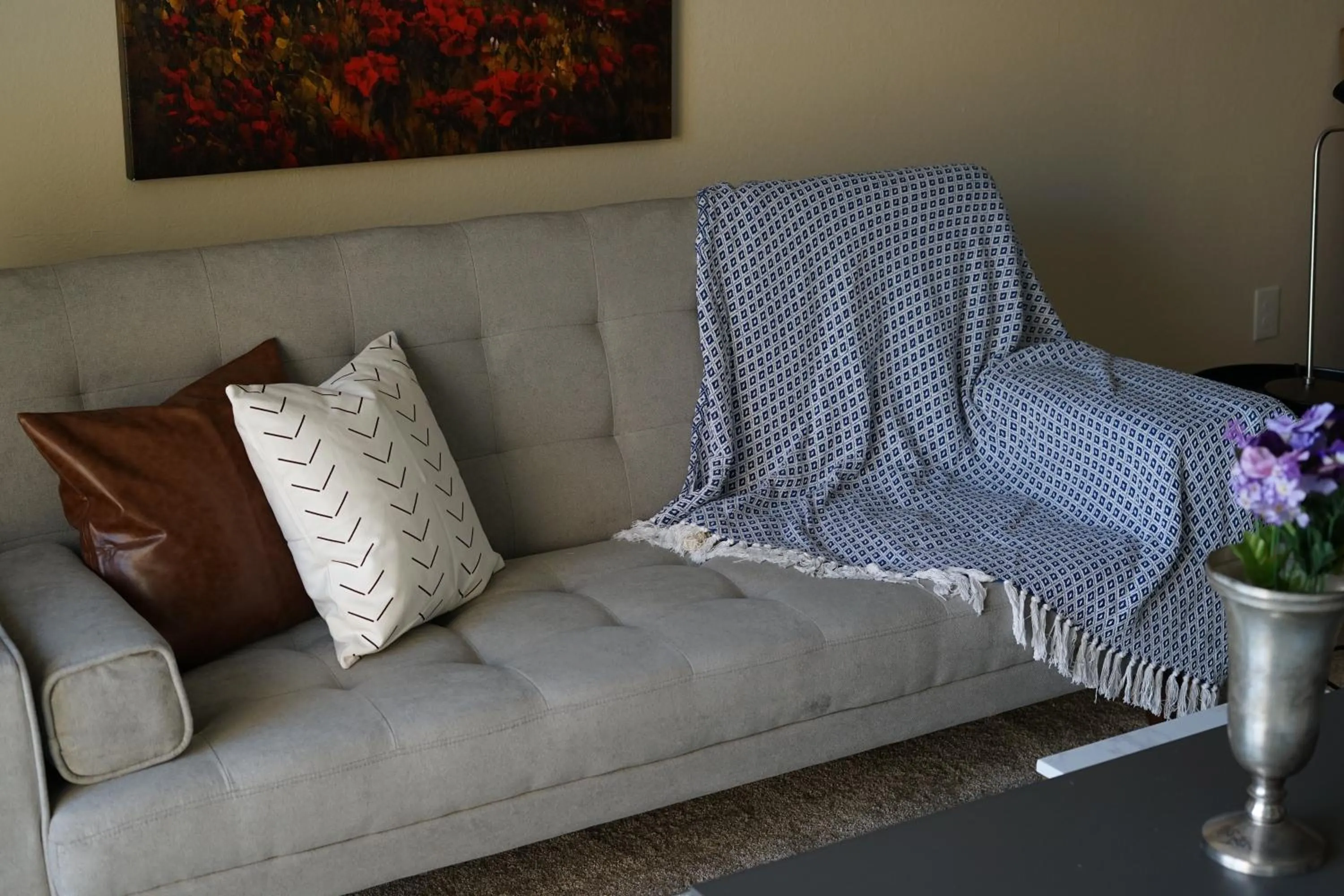 Living room in Sleepover 1BD 1BA Oklahoma City Apartments