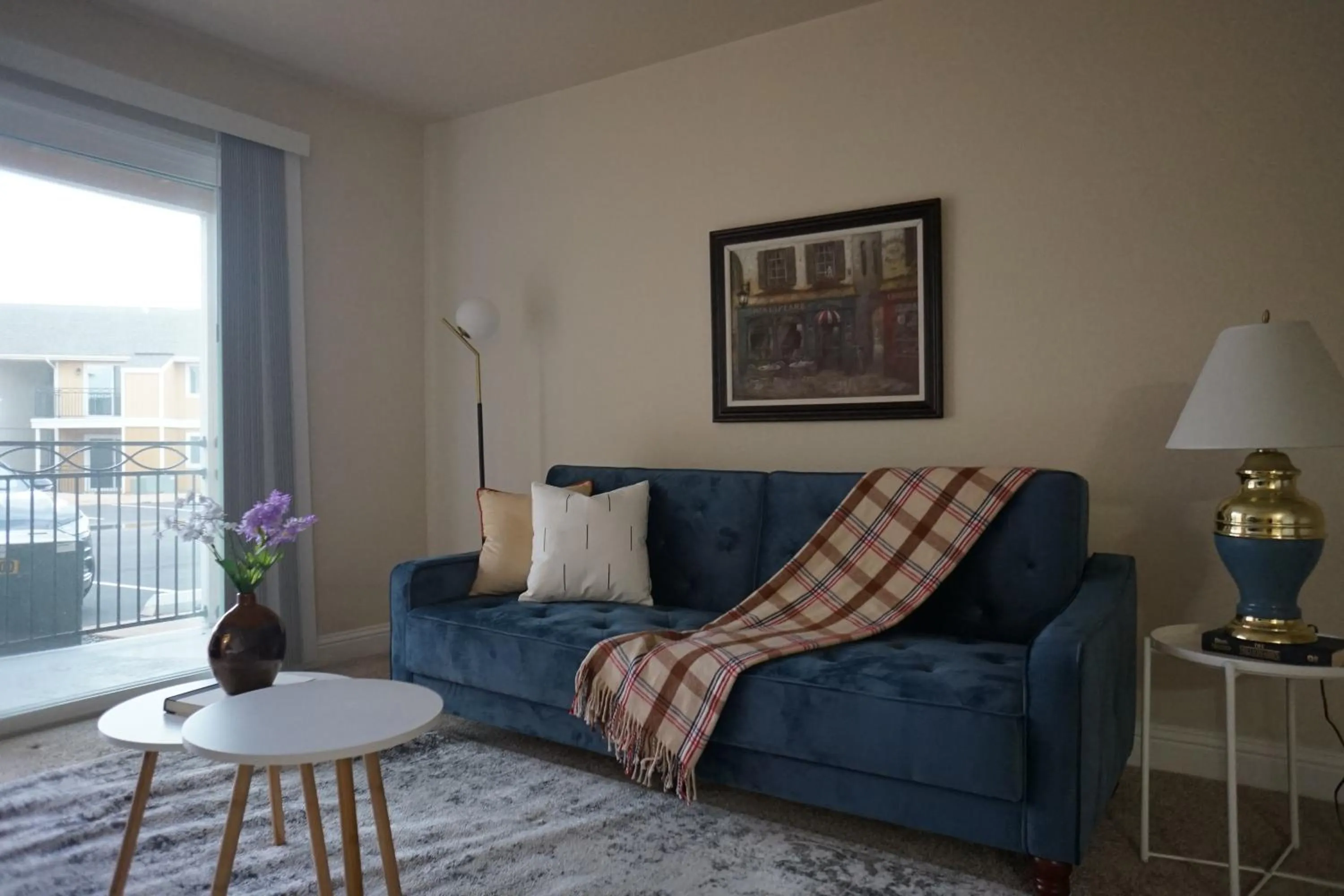 Living room in Sleepover 1BD 1BA Oklahoma City Apartments