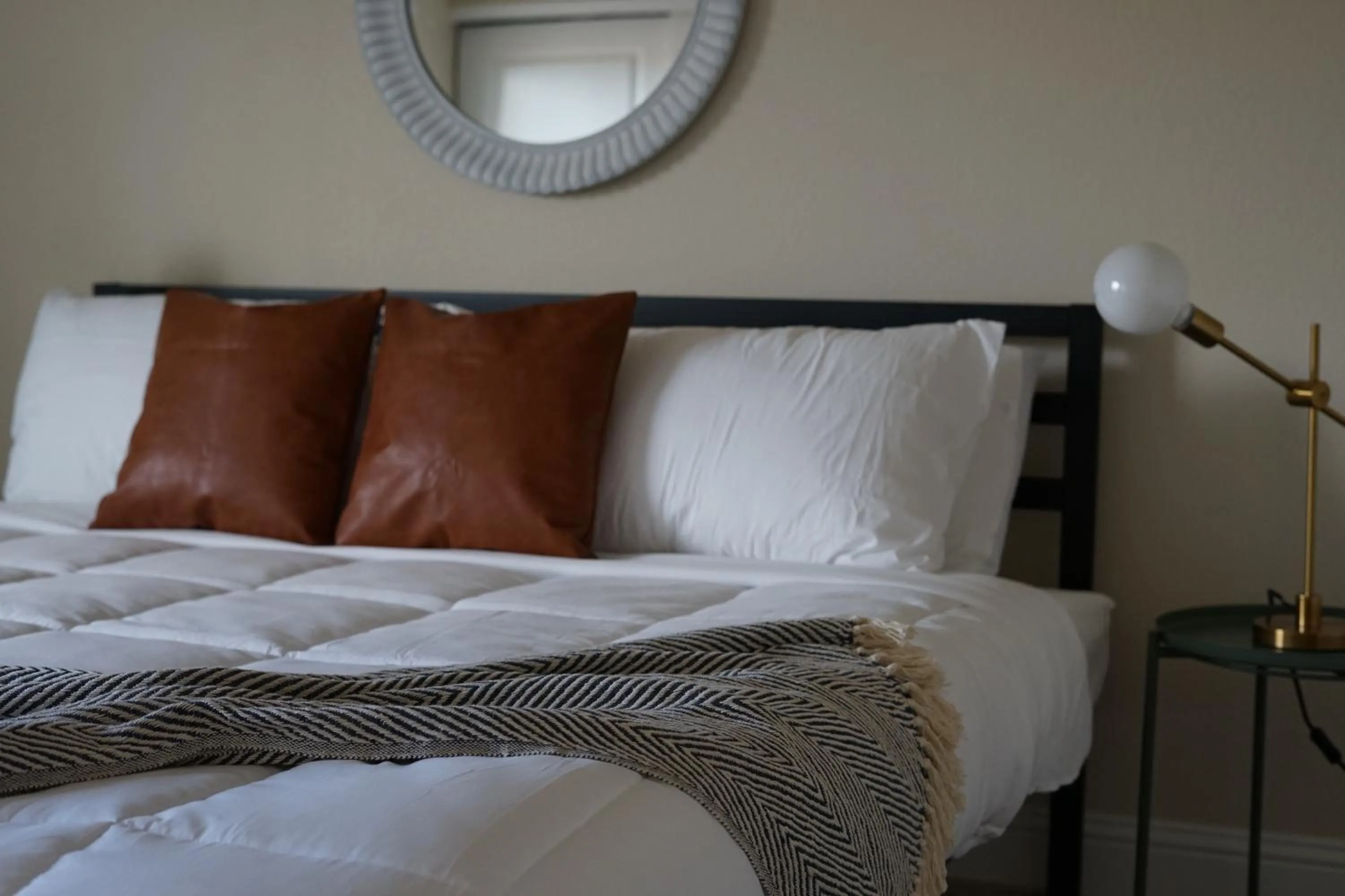 Bedroom, Bed in Sleepover 1BD 1BA Oklahoma City Apartments