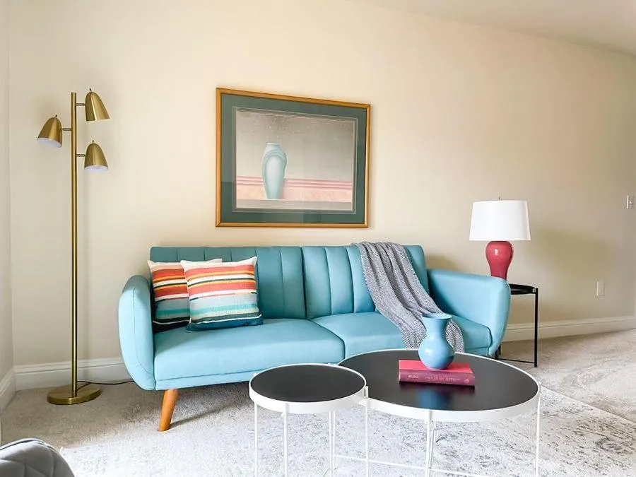 Living room in Sleepover 1BD 1BA Oklahoma City Apartments