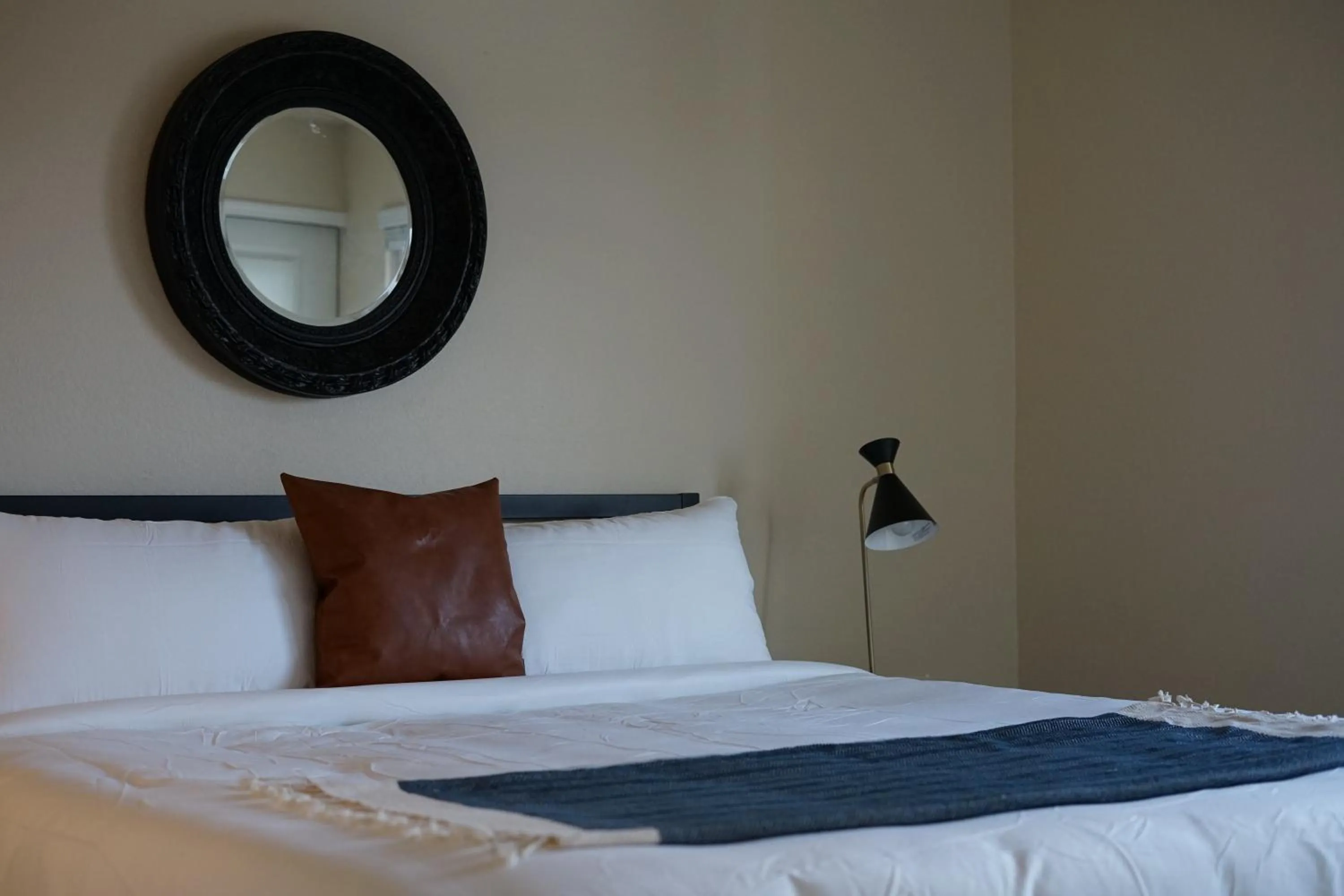 Bedroom, Bed in Sleepover 1BD 1BA Oklahoma City Apartments