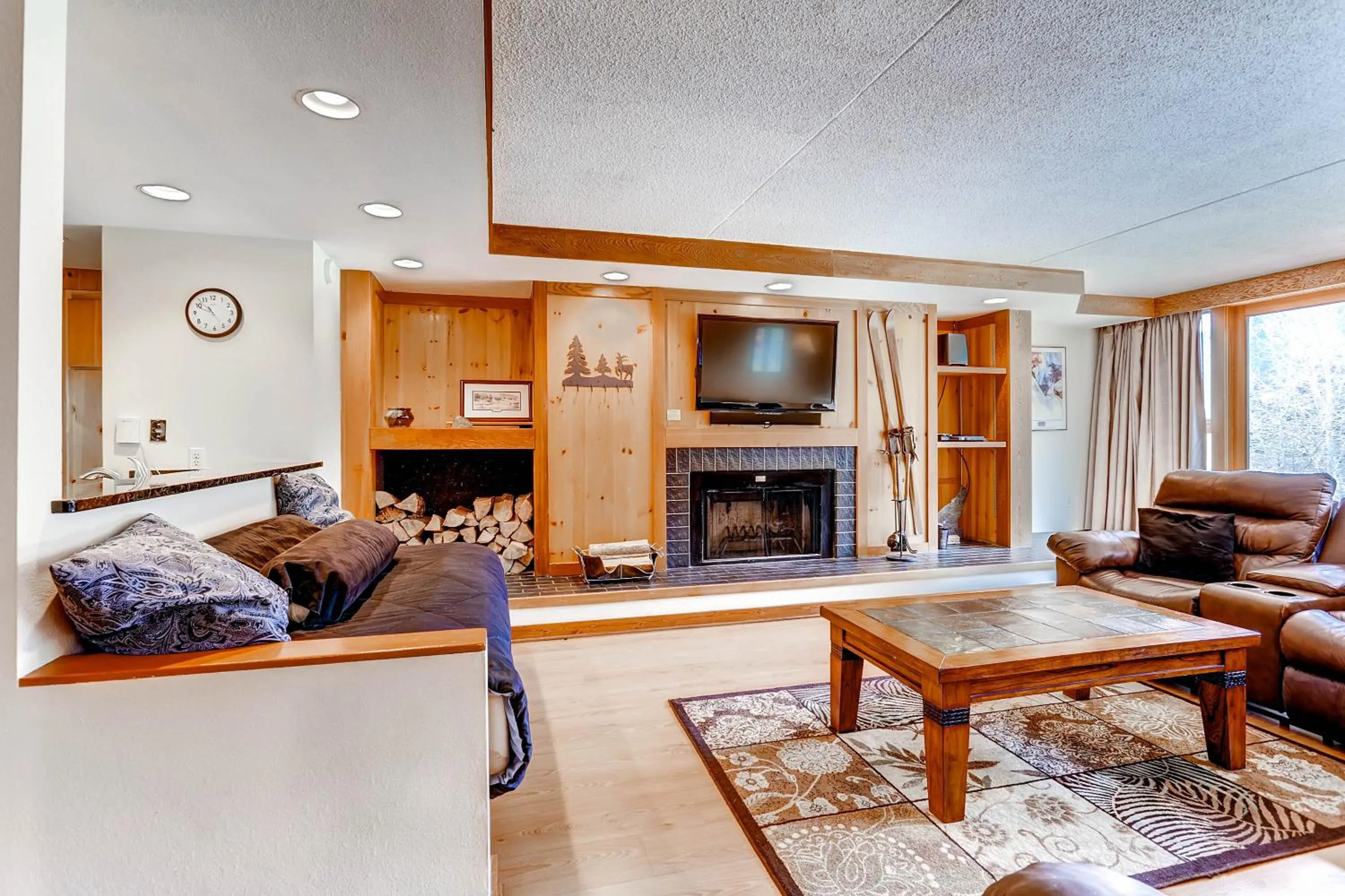Living room in Lakeside Village by Keystone Resort